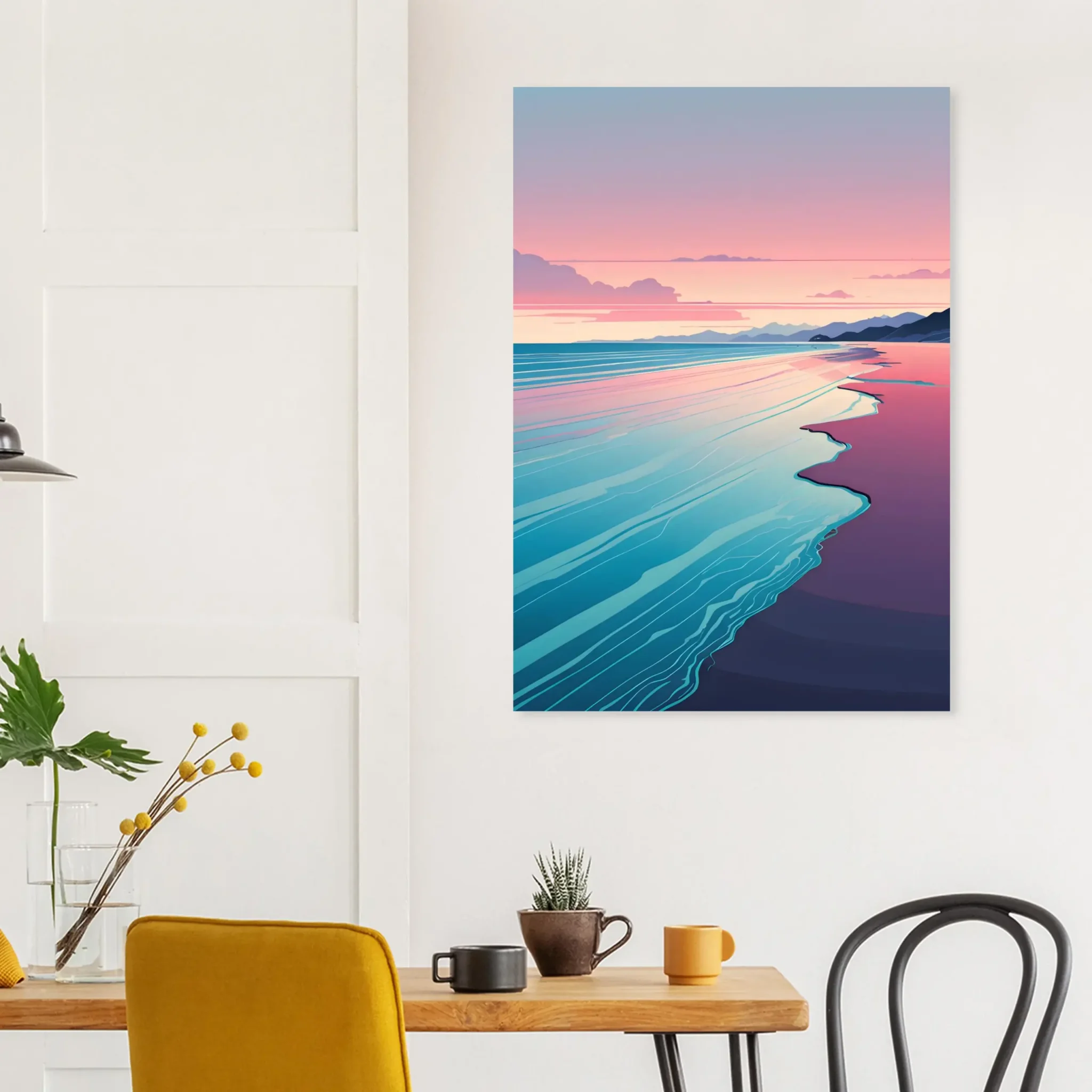 EU Giclée Print Poster QUIET TIDELINE. Fine Art Wall Art with Archival Quality. Printed, packaged, and shipped in the EU. Exclusive ColorVanta design.