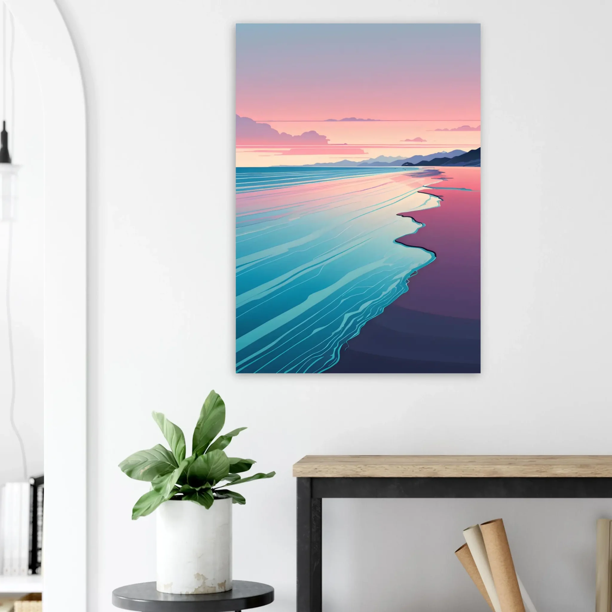 EU Giclée Print Poster QUIET TIDELINE. Fine Art Wall Art with Archival Quality. Printed, packaged, and shipped in the EU. Exclusive ColorVanta design.