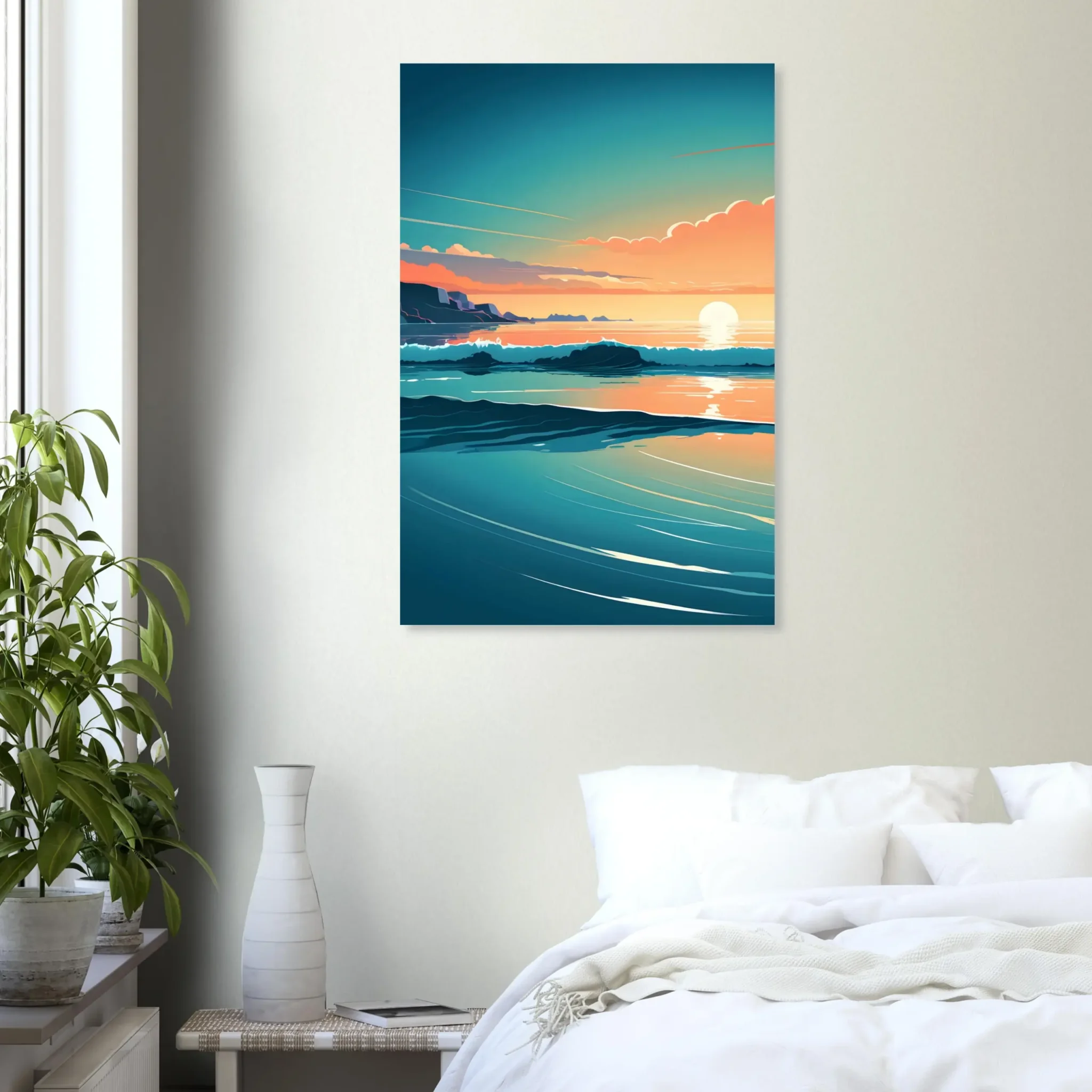 EU TIDAL HORIZON 2 EU Giclée Print Poster TIDAL HORIZON. Fine Art Wall Art with Archival Quality. Printed, packaged, and shipped in the EU. Exclusive ColorVanta design.