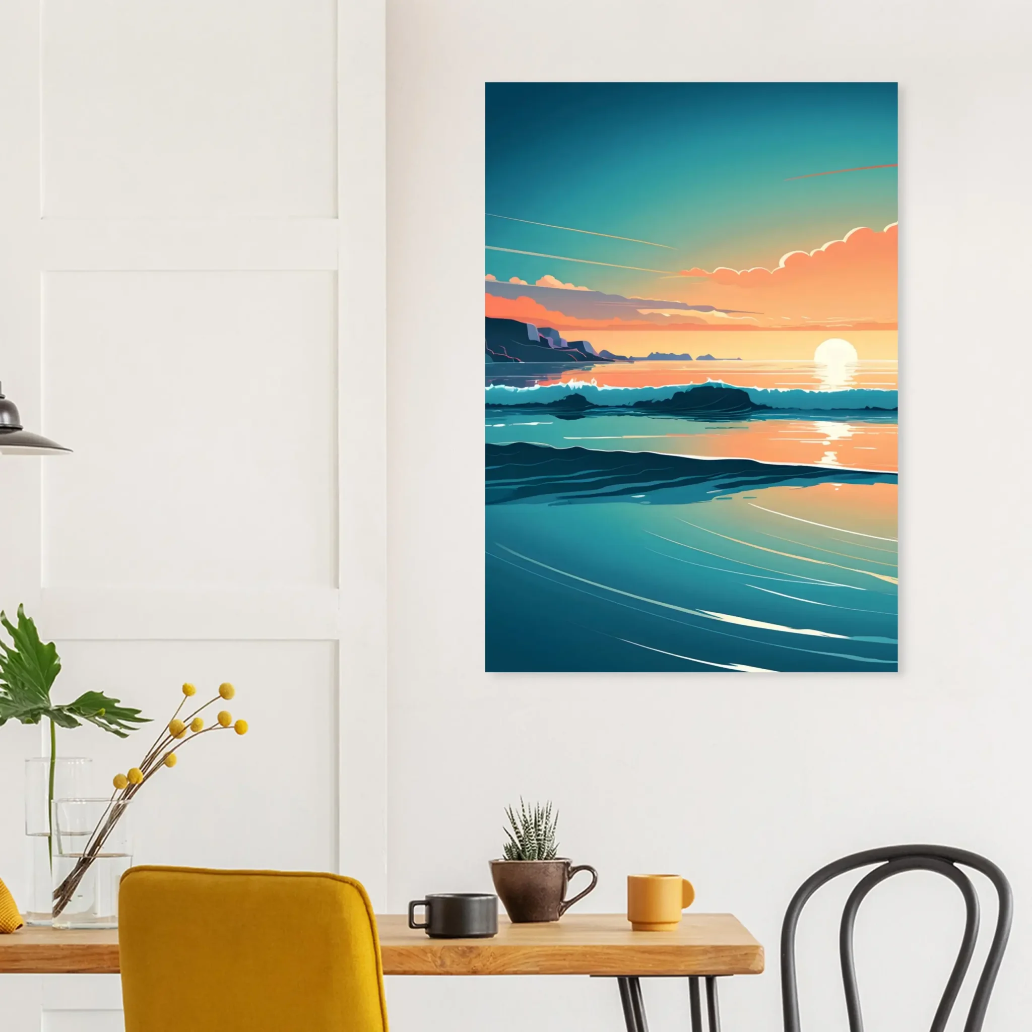EU TIDAL HORIZON 6 EU Giclée Print Poster TIDAL HORIZON. Fine Art Wall Art with Archival Quality. Printed, packaged, and shipped in the EU. Exclusive ColorVanta design.