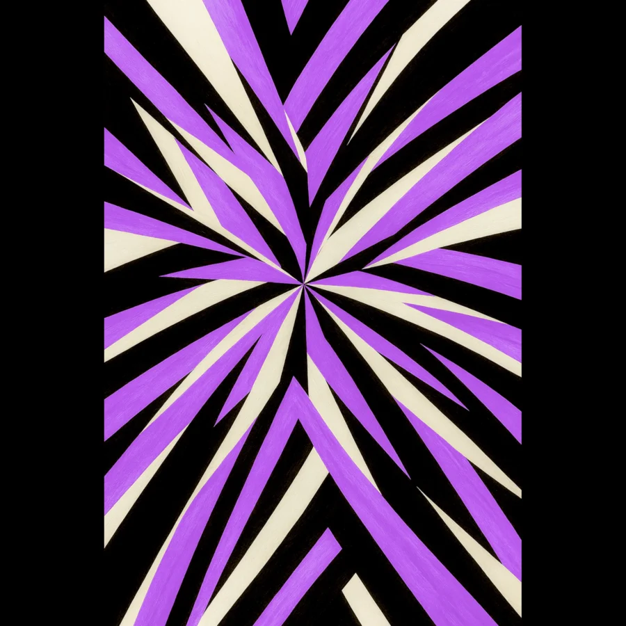 EU Giclée Print Poster VIOLET FORCE. Fine Art Wall Art with Archival Quality. Printed, packaged, and shipped in the EU. Exclusive ColorVanta design.