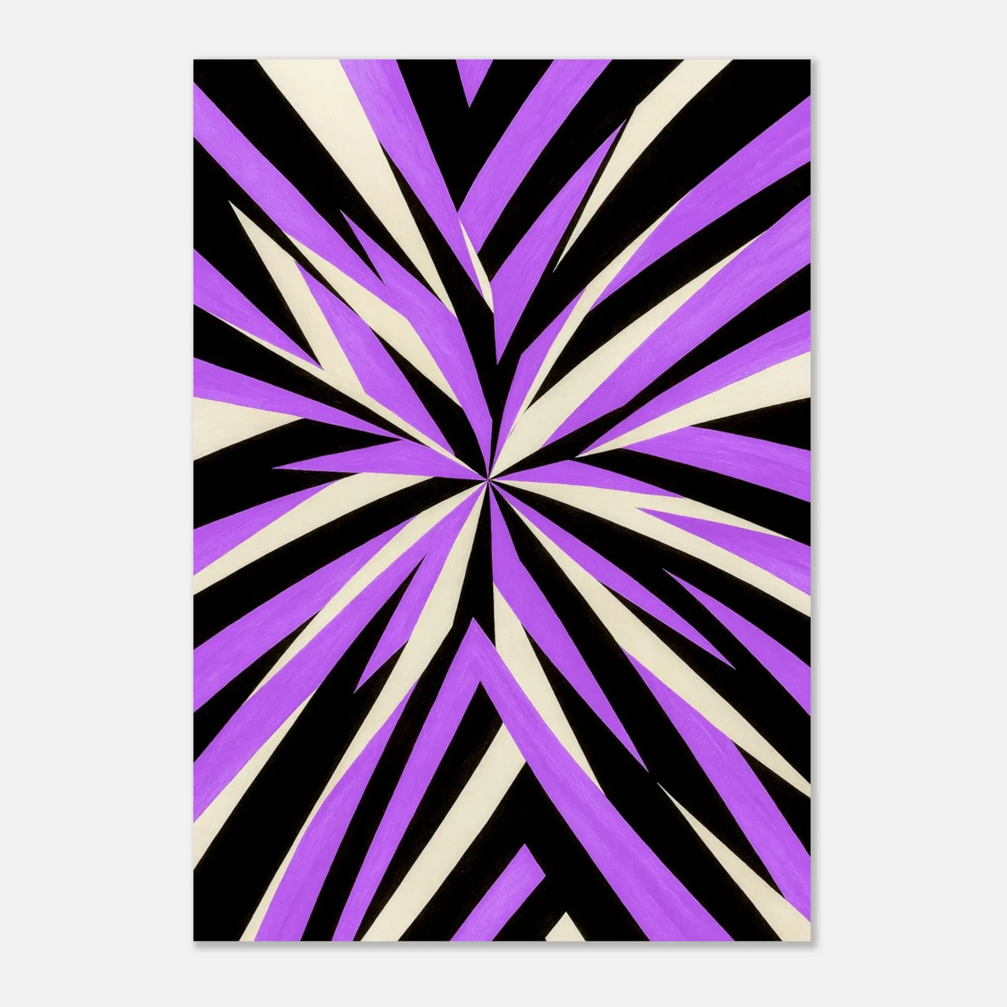 EU Giclée Print Poster VIOLET FORCE. Fine Art Wall Art with Archival Quality. Printed, packaged, and shipped in the EU. Exclusive ColorVanta design.