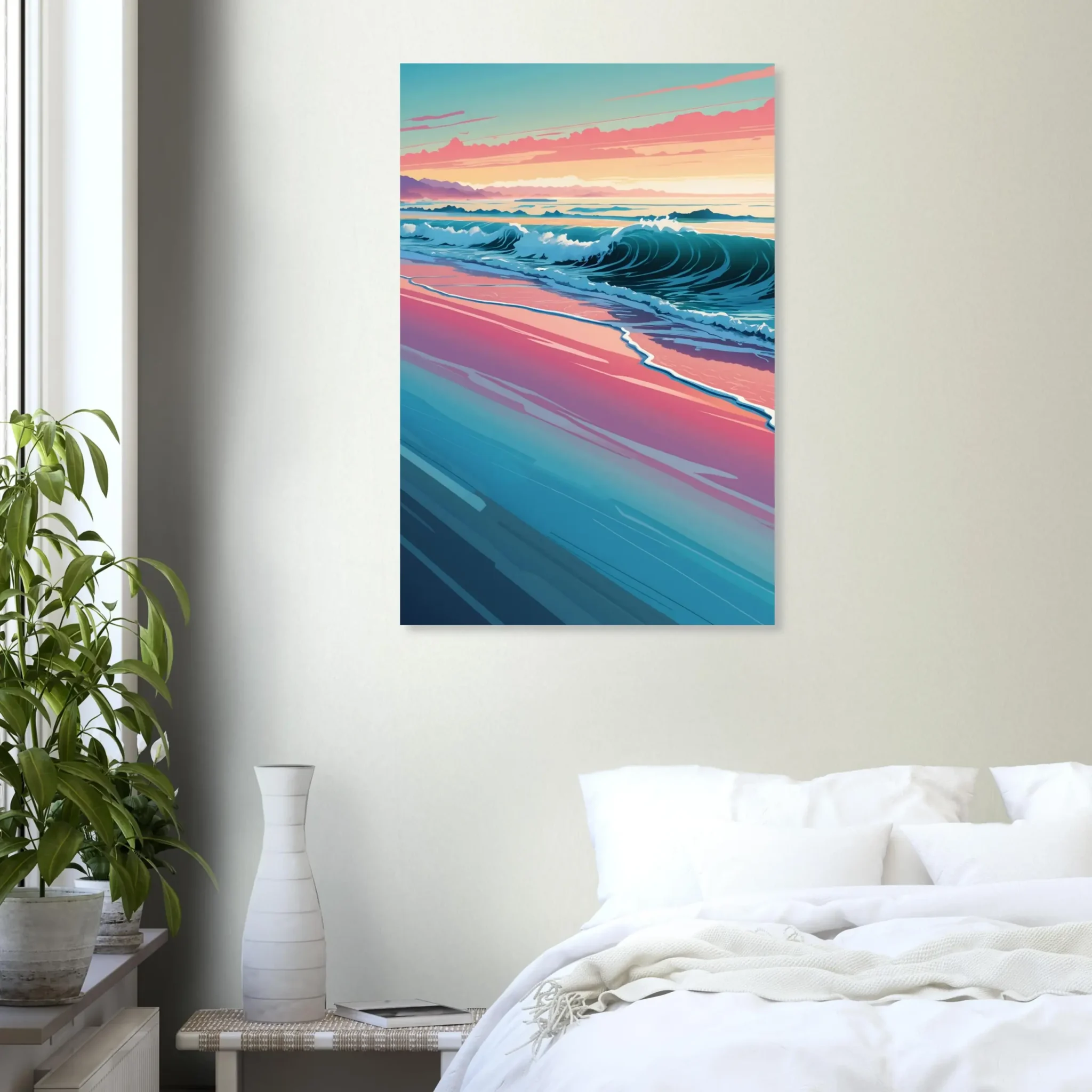 Coastal Rhythm Coastal Sunset Art Print