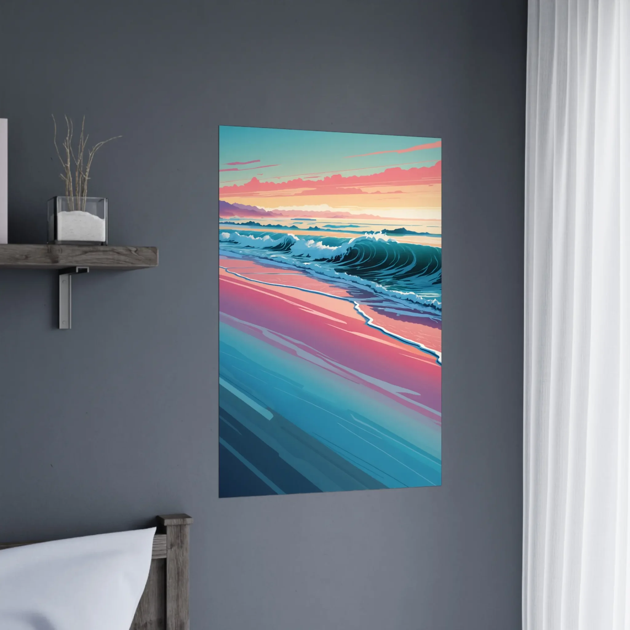 Coastal Rhythm Coastal Sunset Art Print