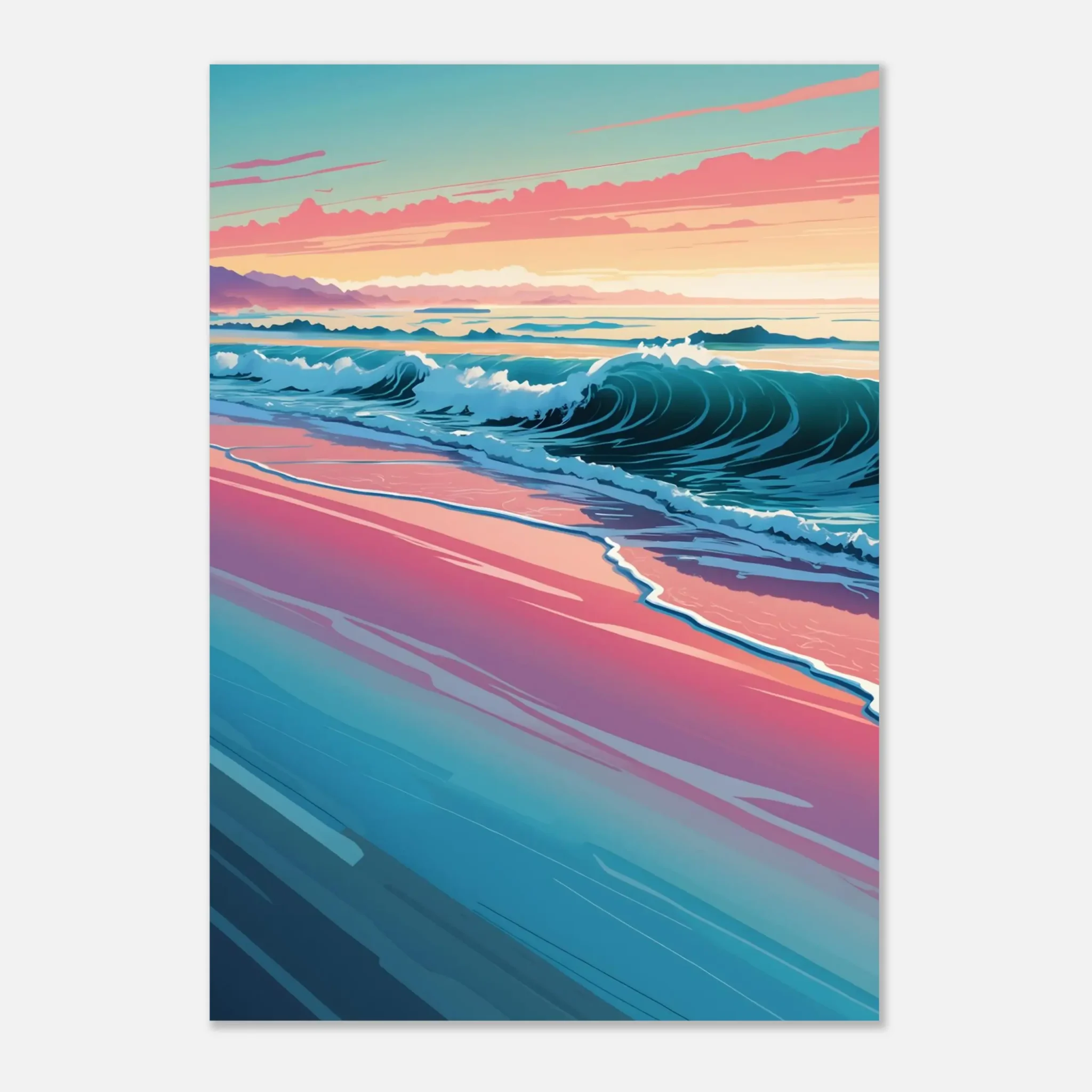 Coastal Rhythm Coastal Sunset Art Print