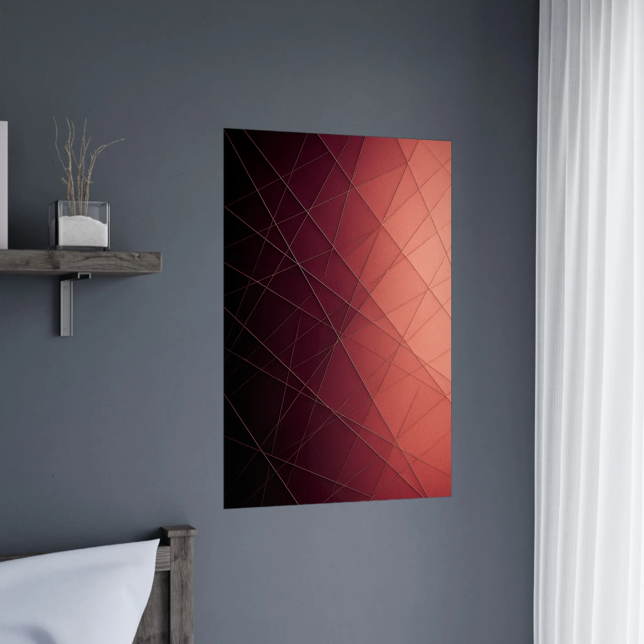US Giclée Print Poster COPPER FLOW. Fine Art Wall Art with Archival Quality. Printed, packaged, and shipped in the US. Exclusive ColorVanta design.