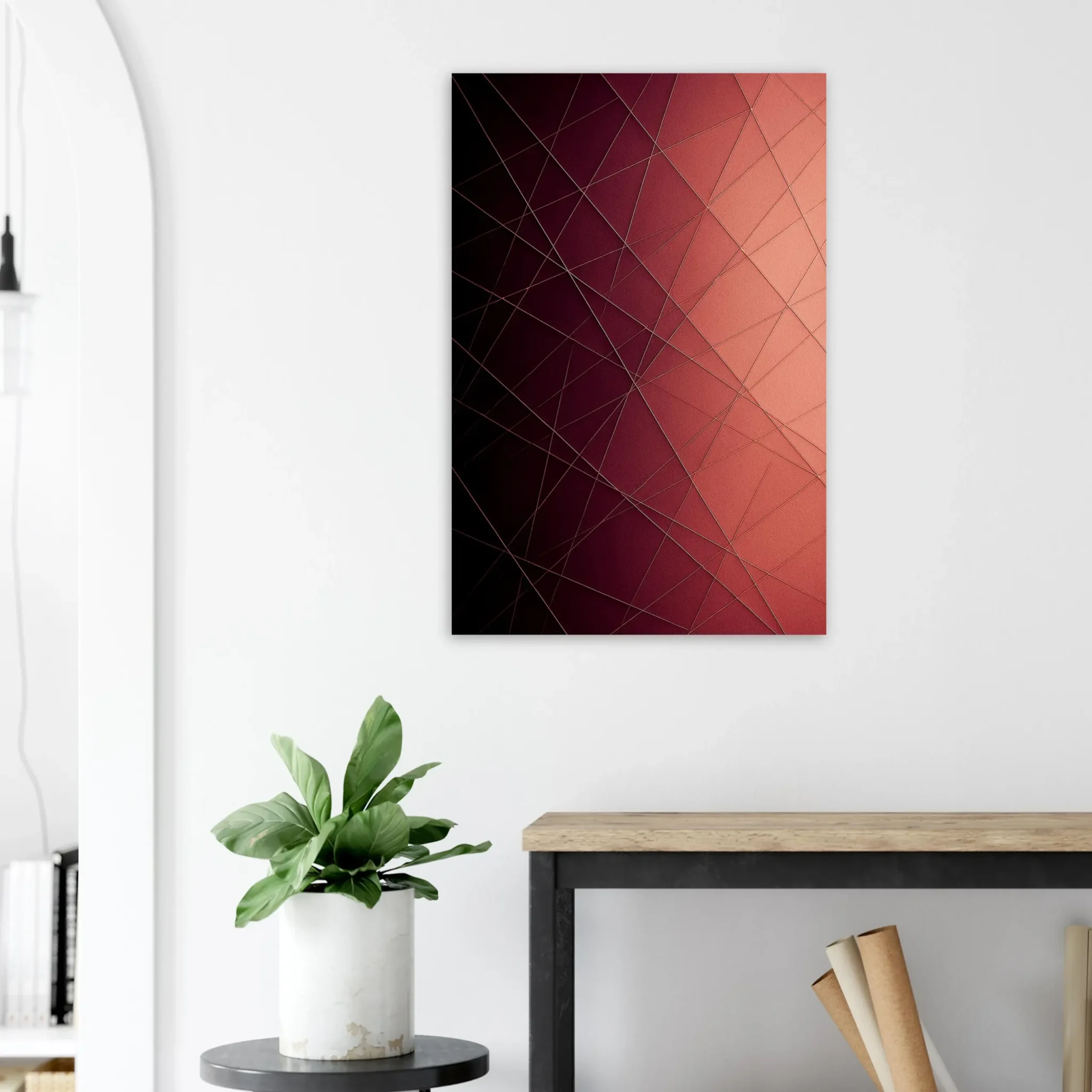 US Giclée Print Poster COPPER FLOW. Fine Art Wall Art with Archival Quality. Printed, packaged, and shipped in the US. Exclusive ColorVanta design.