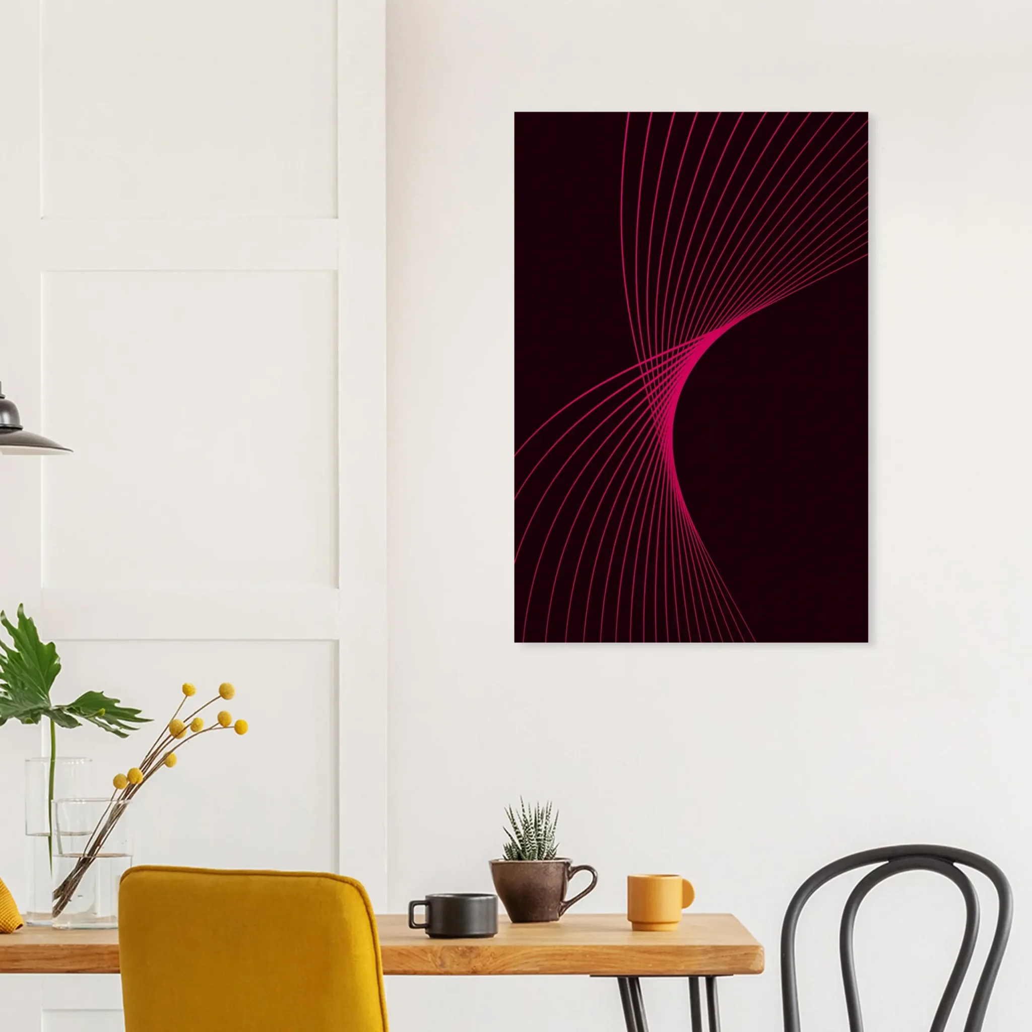 US Giclée Print Poster DEEP PINK FLUX. Fine Art Wall Art with Archival Quality. Exclusive ColorVanta design.