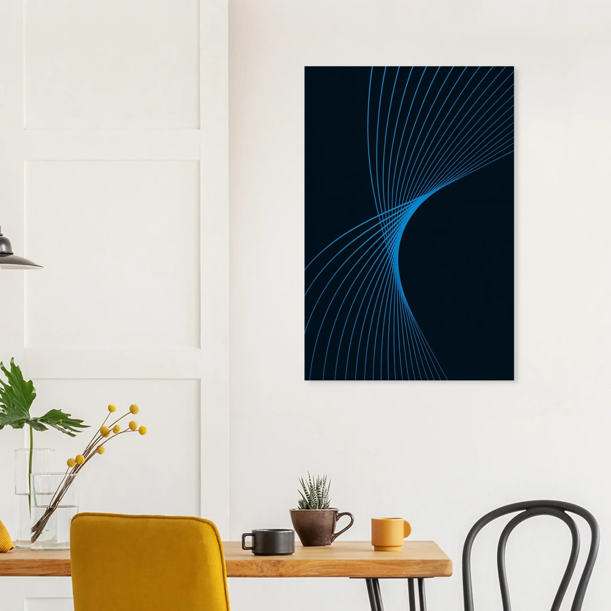 US Giclée Print Poster DEEP SKY BLUE FLUX. Fine Art Wall Art with Archival Quality. Exclusive ColorVanta design.