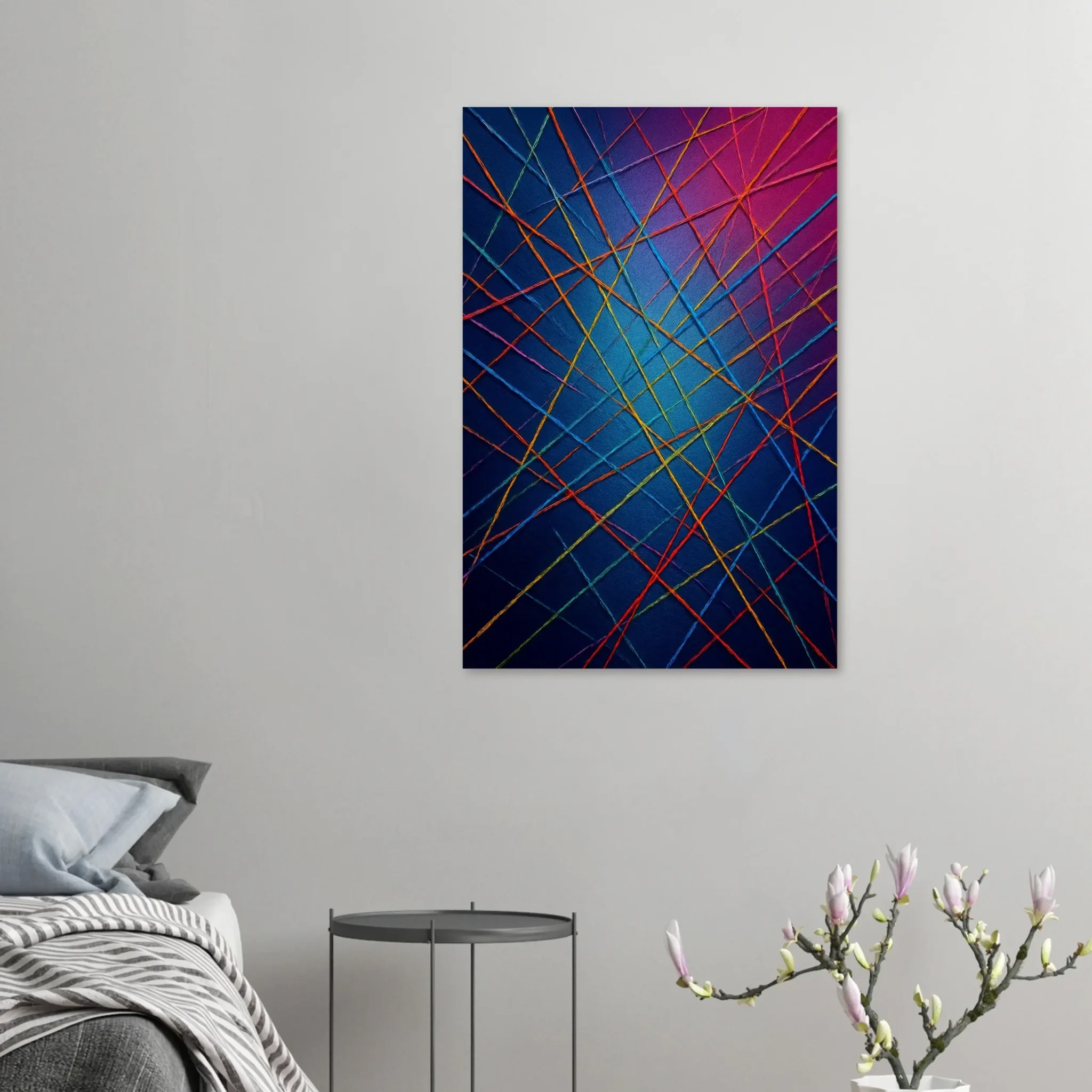US Giclée Print Poster ELECTRIC THREADS. Fine Art Wall Art with Archival Quality. Printed, packaged, and shipped in the US. Exclusive ColorVanta design.