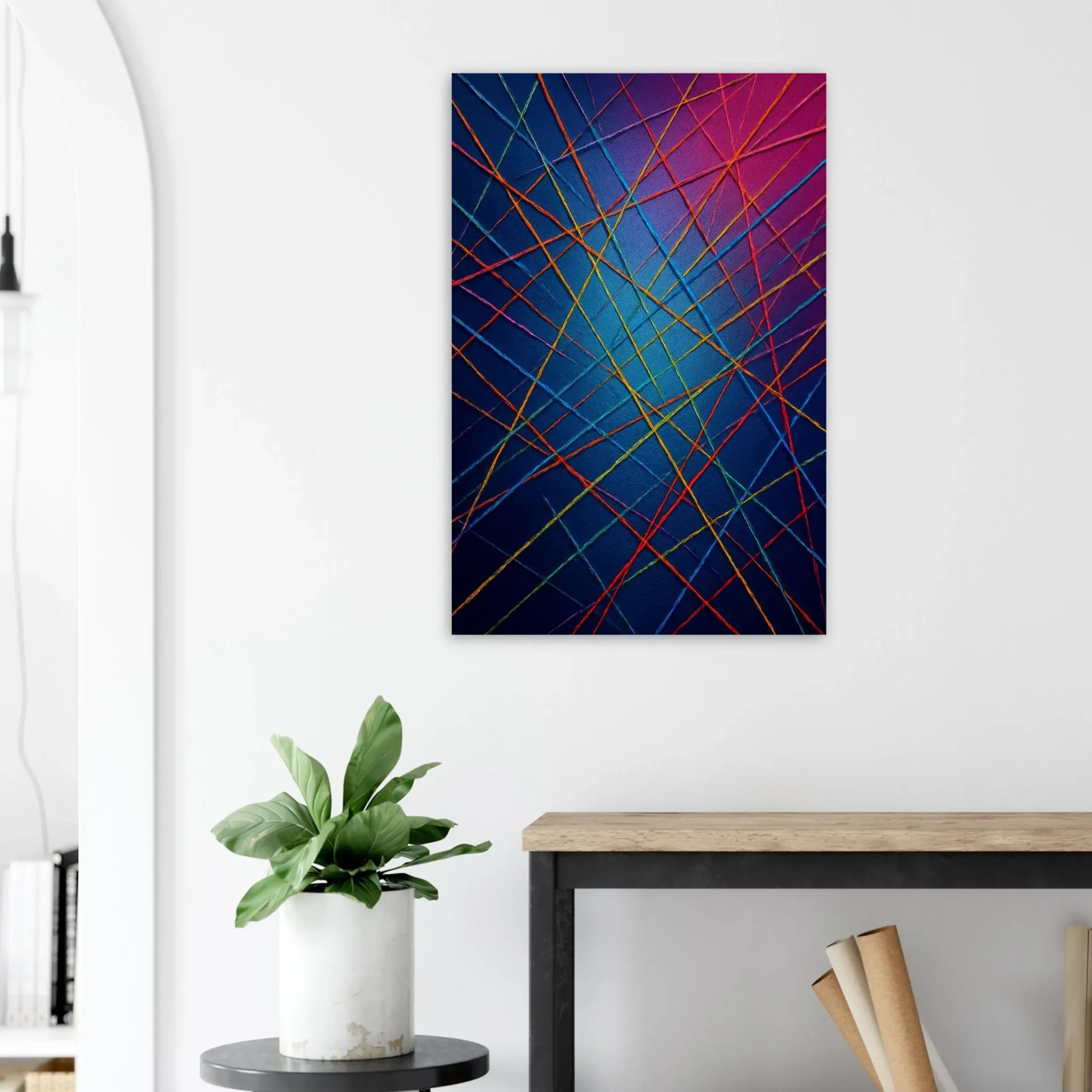 US Giclée Print Poster ELECTRIC THREADS. Fine Art Wall Art with Archival Quality. Printed, packaged, and shipped in the US. Exclusive ColorVanta design.