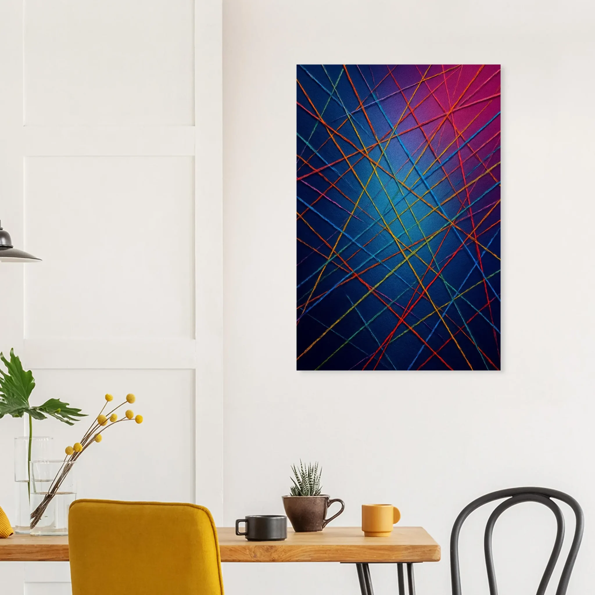 US Giclée Print Poster ELECTRIC THREADS. Fine Art Wall Art with Archival Quality. Exclusive ColorVanta design.