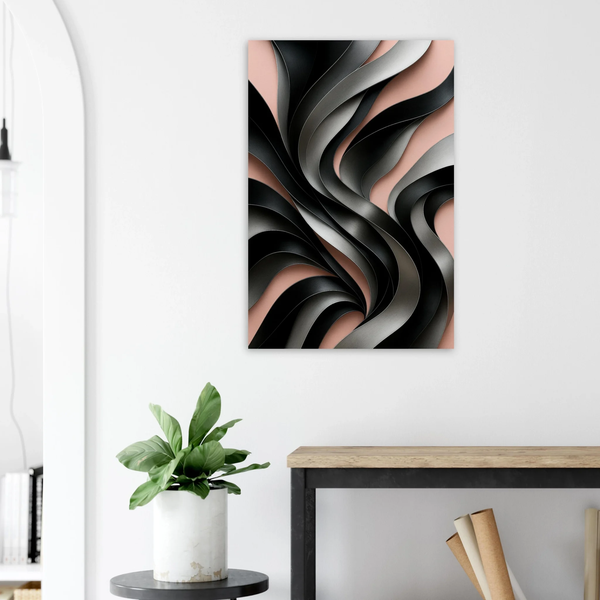 US Giclée Print Poster GRAPHITE AND ROSE. Fine Art Wall Art with Archival Quality. Printed, packaged, and shipped in the US. Exclusive ColorVanta design.