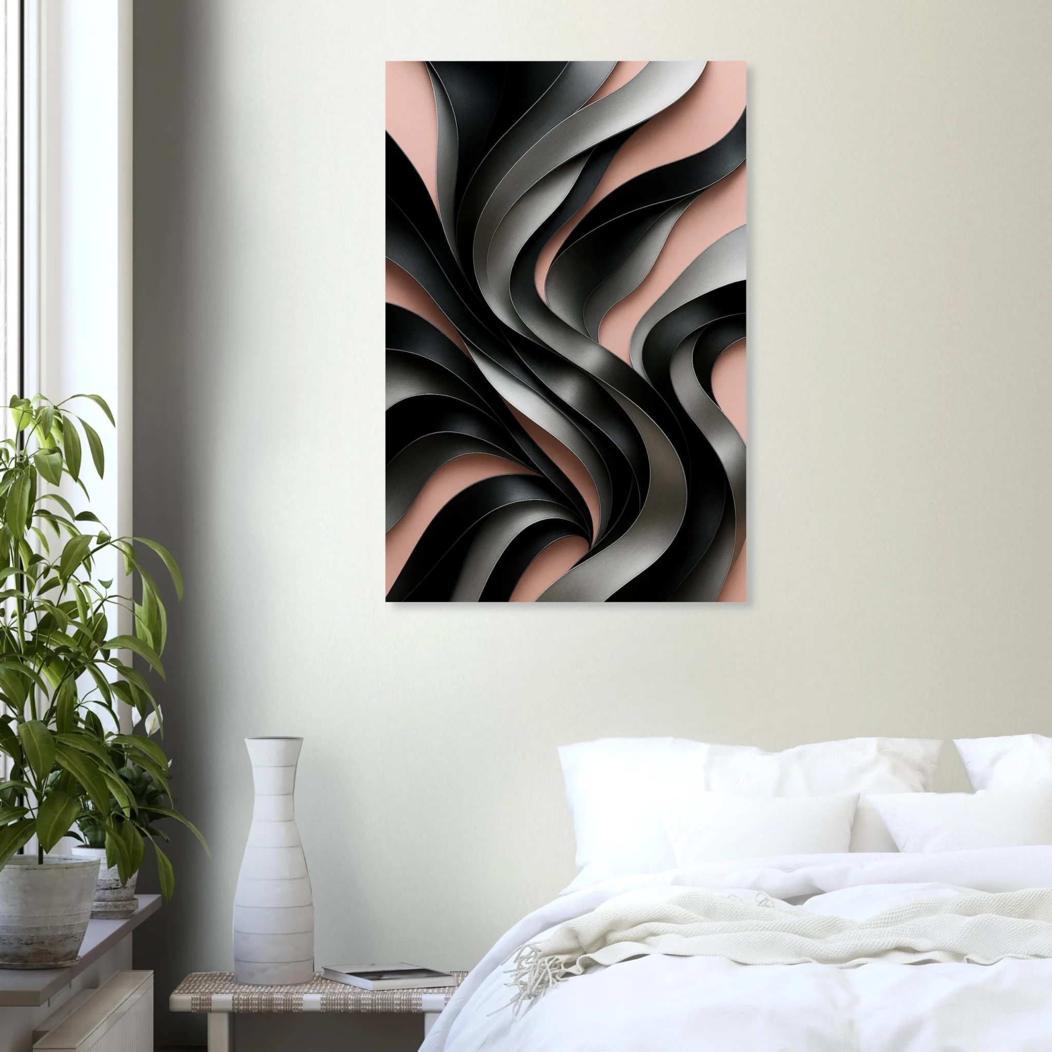 US Giclée Print Poster GRAPHITE AND ROSE. Fine Art Wall Art with Archival Quality. Printed, packaged, and shipped in the US. Exclusive ColorVanta design.