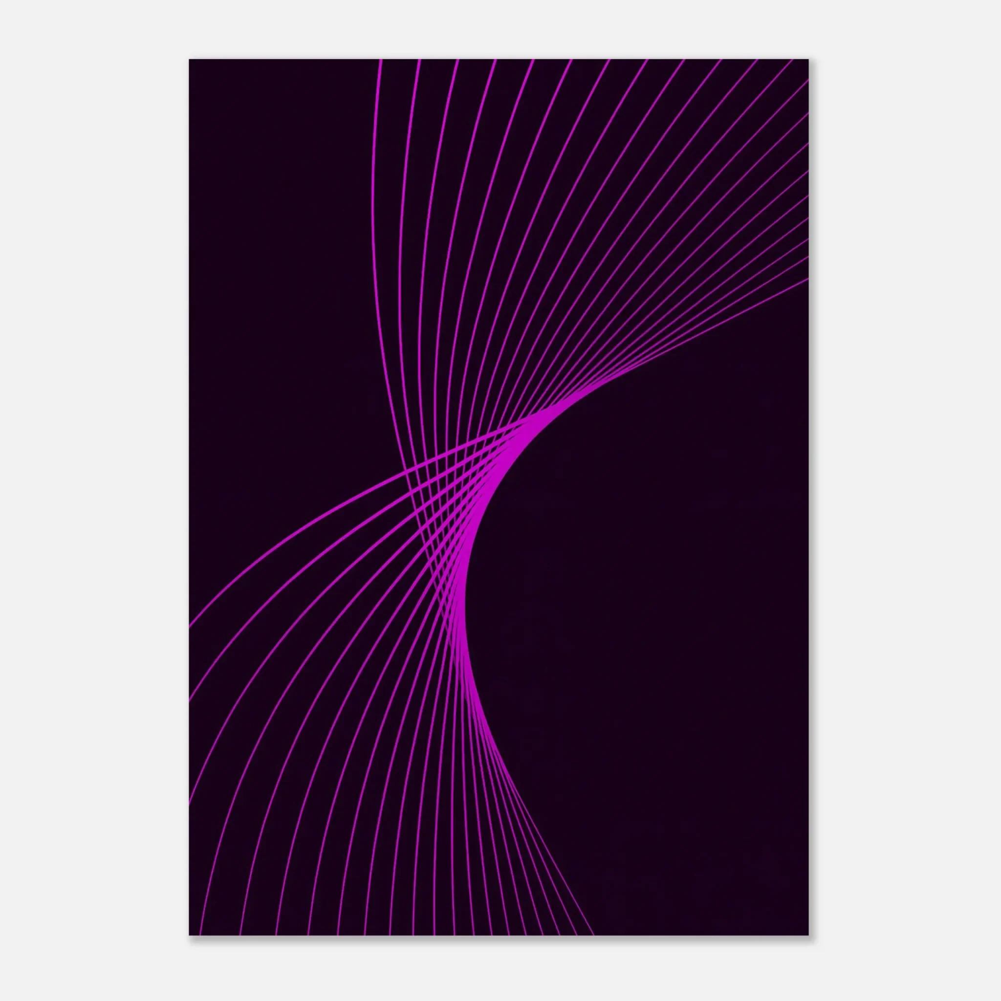 US Giclée Print Poster MAGENTA FLUX. Fine Art Wall Art with Archival Quality. Printed, packaged, and shipped in the US. Exclusive ColorVanta design.