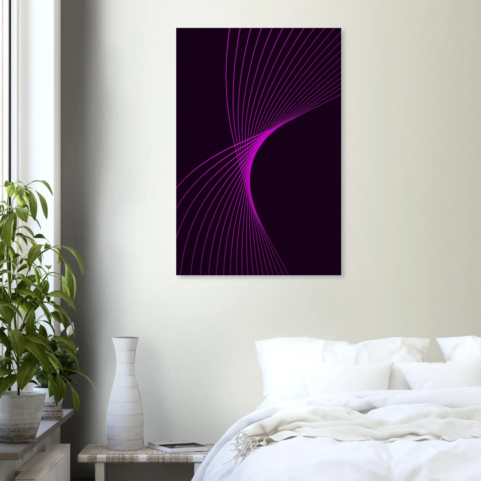 US Giclée Print Poster MAGENTA FLUX. Fine Art Wall Art with Archival Quality. Printed, packaged, and shipped in the US. Exclusive ColorVanta design.