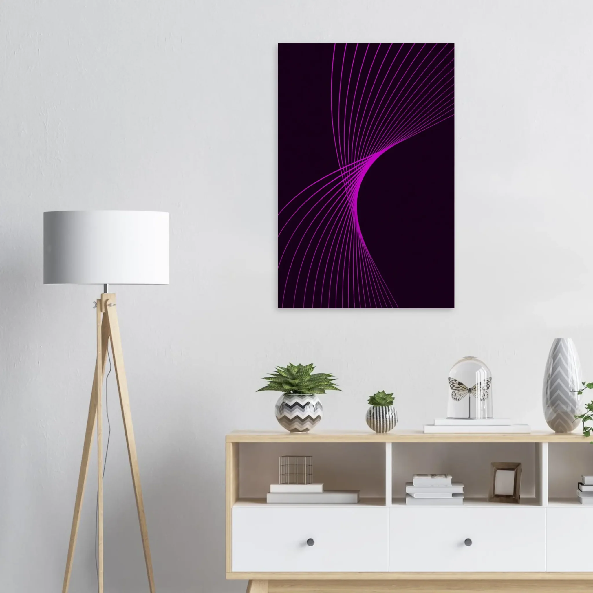 US Giclée Print Poster MAGENTA FLUX. Fine Art Wall Art with Archival Quality. Printed, packaged, and shipped in the US. Exclusive ColorVanta design.