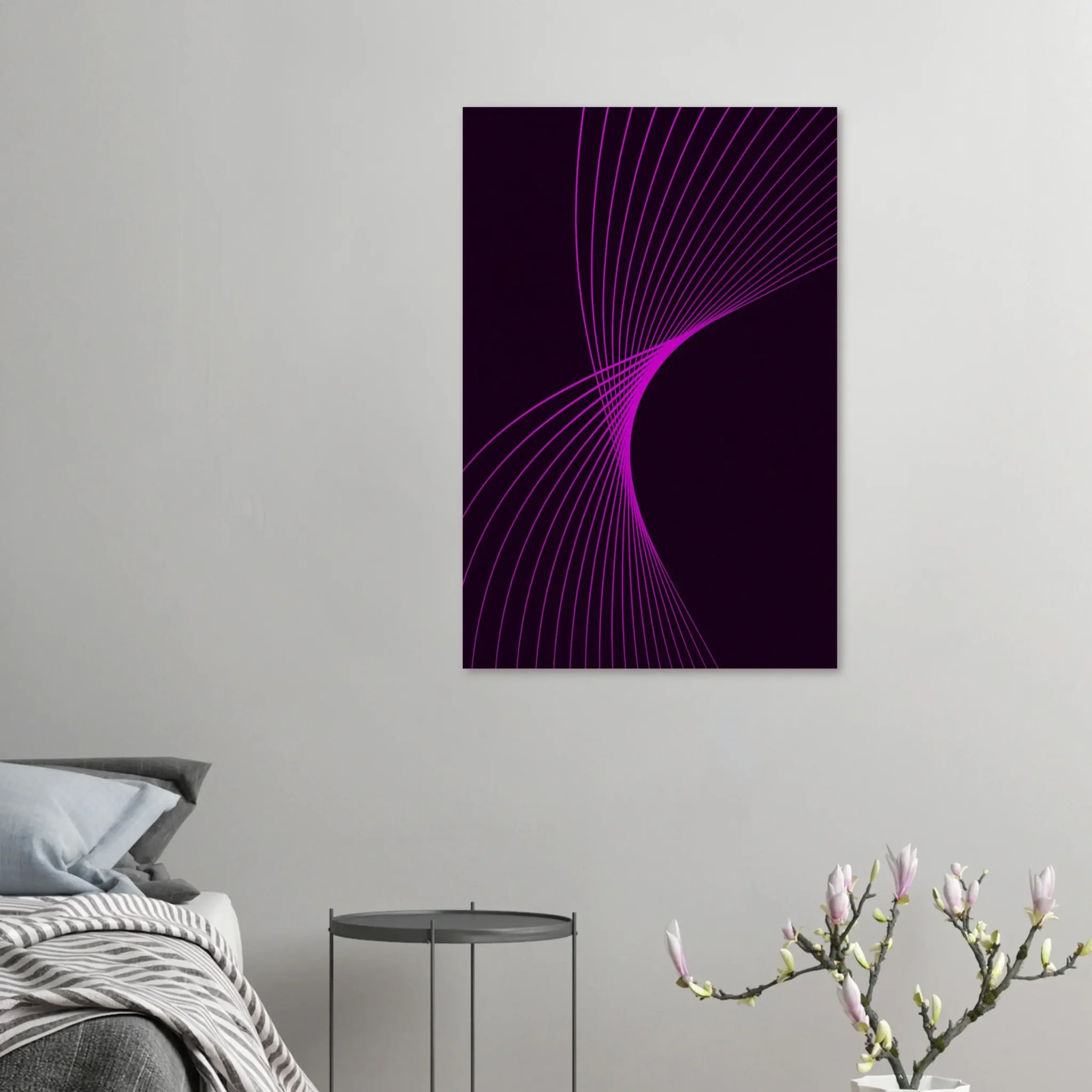 US Giclée Print Poster MAGENTA FLUX. Fine Art Wall Art with Archival Quality. Printed, packaged, and shipped in the US. Exclusive ColorVanta design.