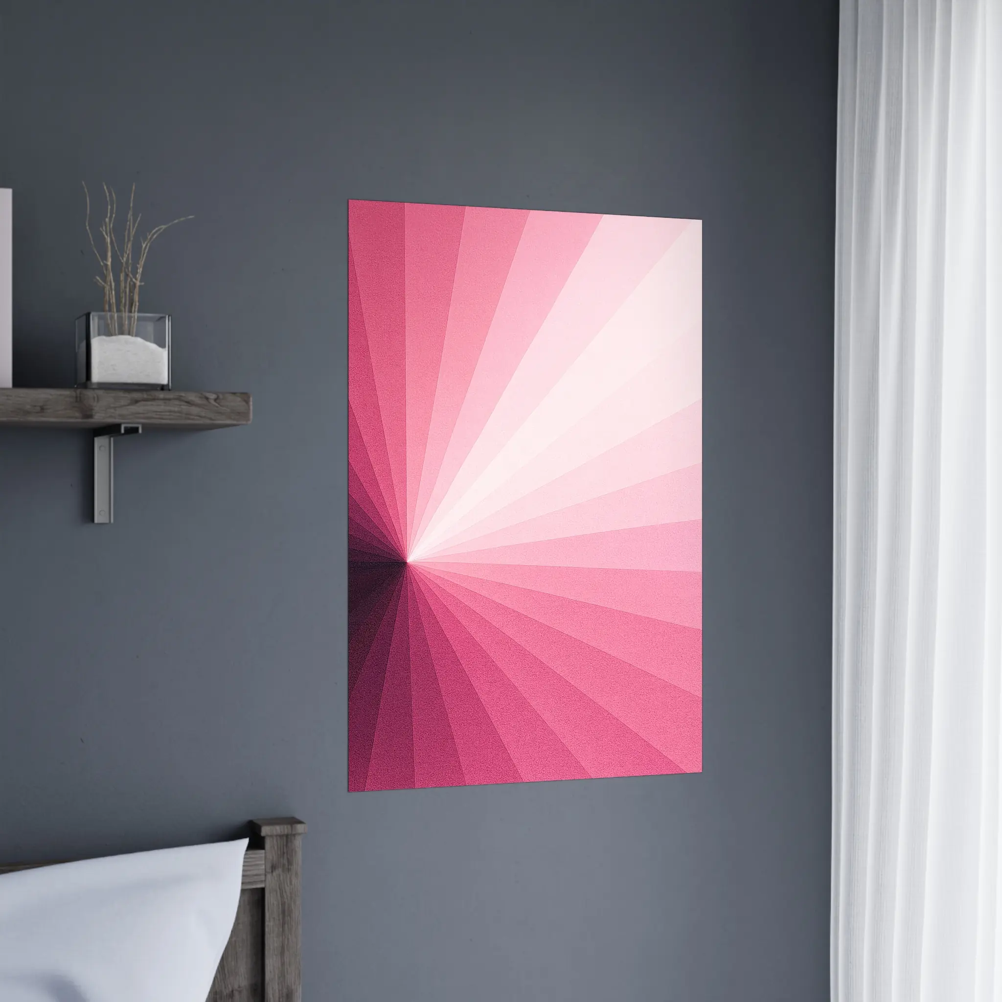 US Giclée Print Poster ROSELIGHT ECHO. Fine Art Wall Art with Archival Quality. Printed, packaged, and shipped in the US. Exclusive ColorVanta design.