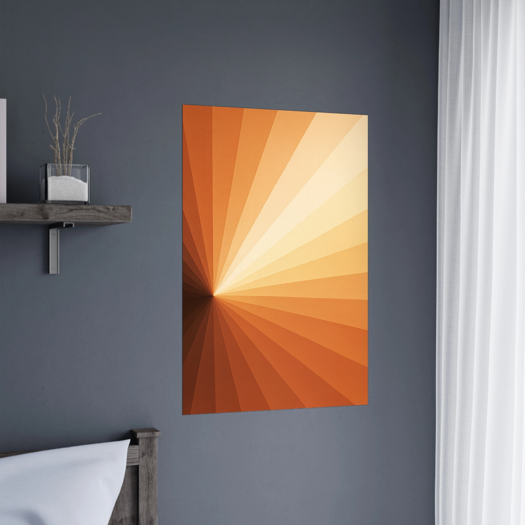US Giclée Print Poster SOLAR AMBER. Fine Art Wall Art with Archival Quality. Printed, packaged, and shipped in the US. Exclusive ColorVanta design.