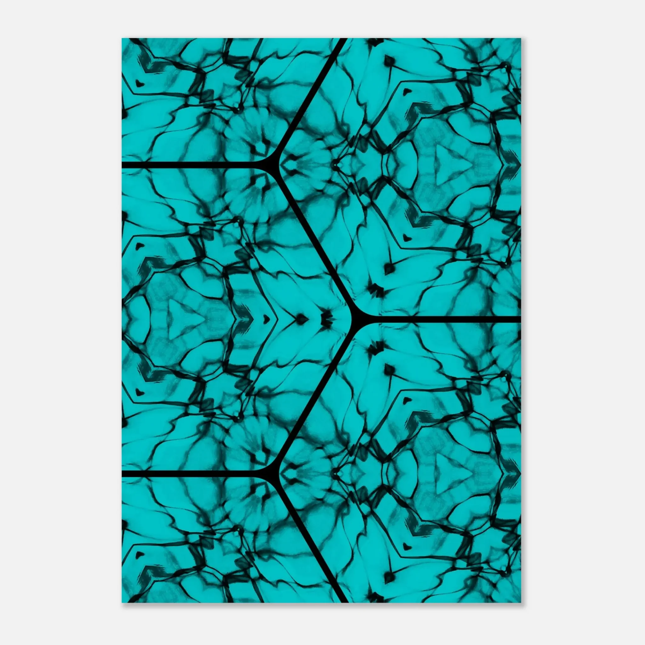 US TURQUOISE CURRENT 2 US Giclée Print Poster TURQUOISE CURRENT. Fine Art Wall Art with Archival Quality. Printed, packaged, and shipped in the US. Exclusive ColorVanta design.