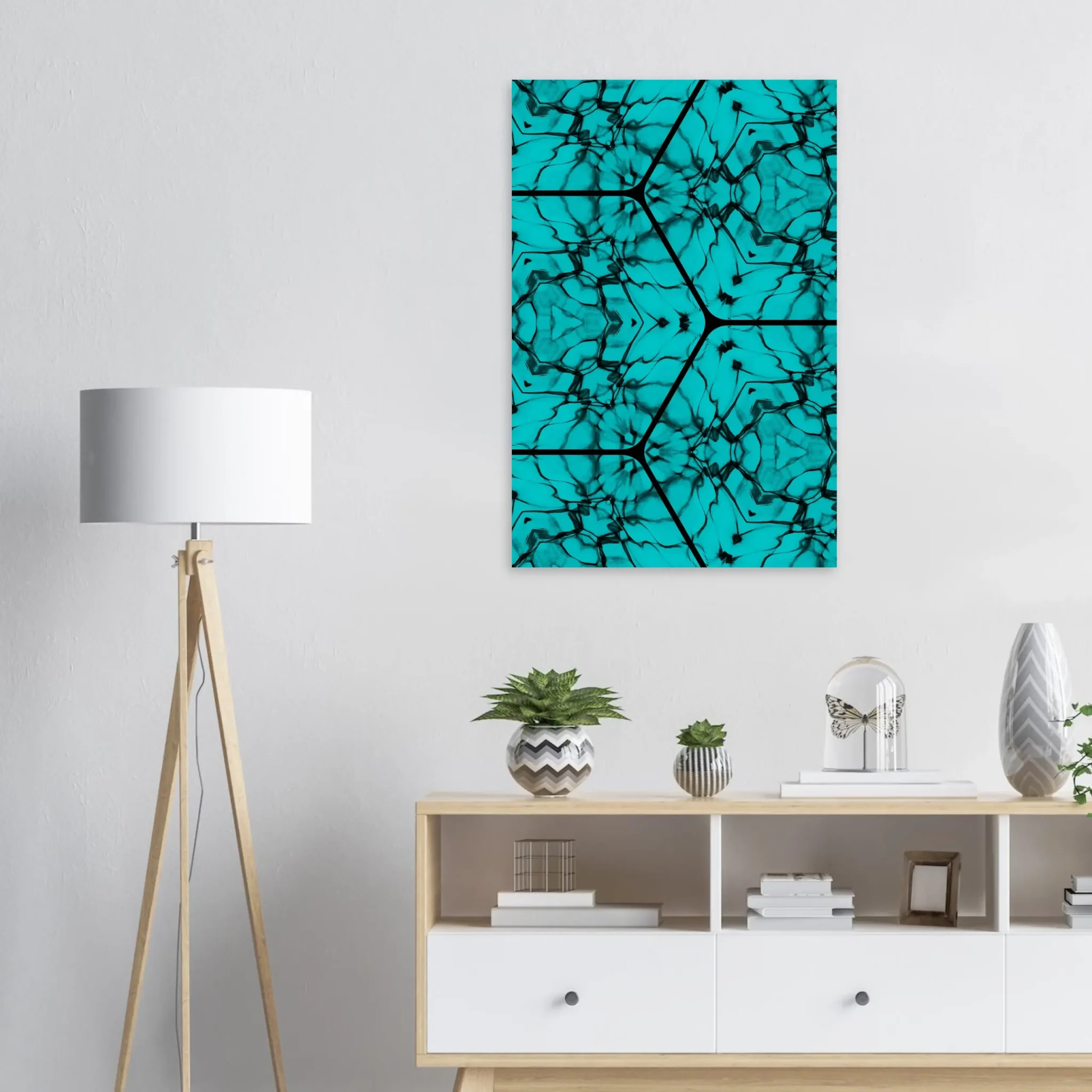 US TURQUOISE CURRENT 4 US Giclée Print Poster TURQUOISE CURRENT. Fine Art Wall Art with Archival Quality. Printed, packaged, and shipped in the US. Exclusive ColorVanta design.