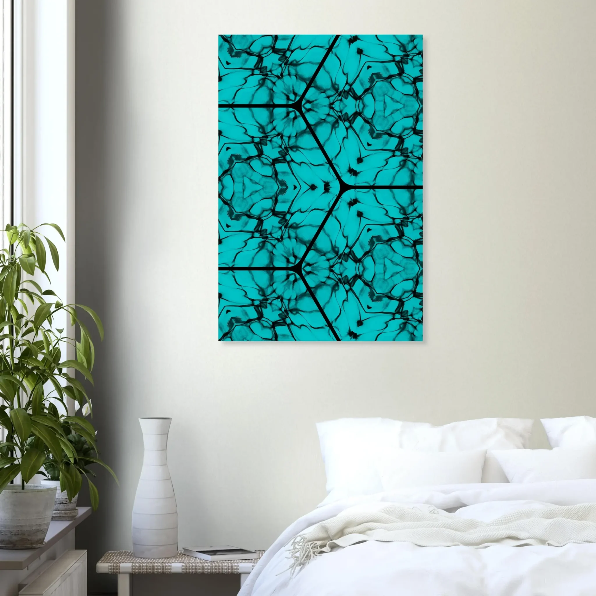 US TURQUOISE CURRENT 5 US Giclée Print Poster TURQUOISE CURRENT. Fine Art Wall Art with Archival Quality. Printed, packaged, and shipped in the US. Exclusive ColorVanta design.
