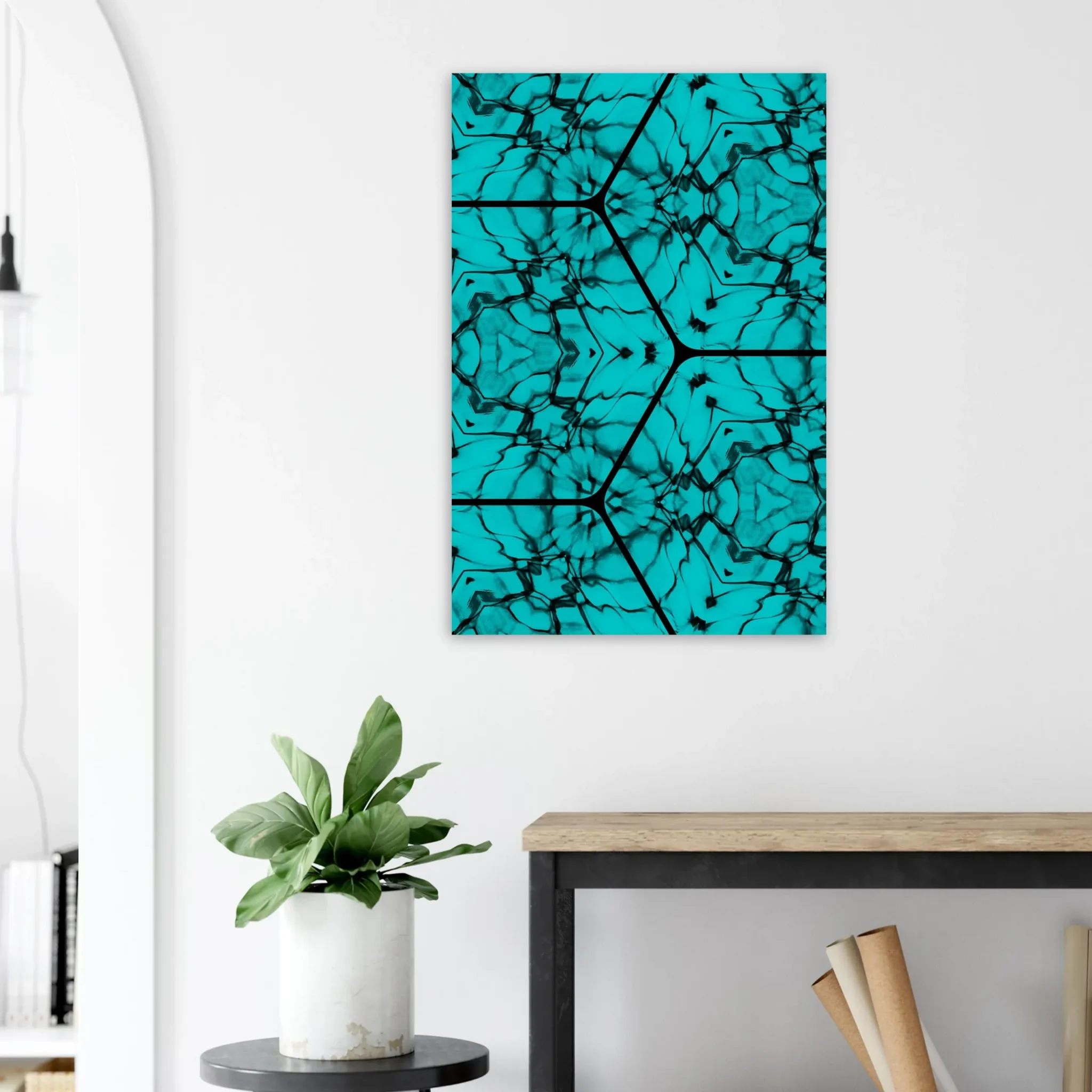 US TURQUOISE CURRENT 6 US Giclée Print Poster TURQUOISE CURRENT. Fine Art Wall Art with Archival Quality. Printed, packaged, and shipped in the US. Exclusive ColorVanta design.