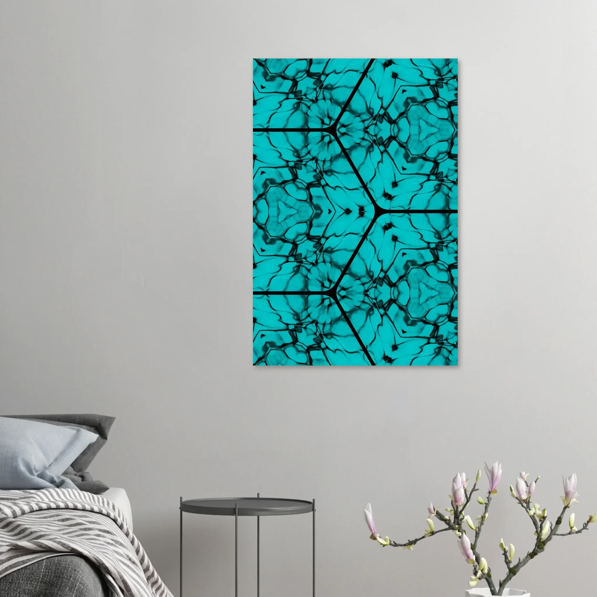 US TURQUOISE CURRENT 7 US Giclée Print Poster TURQUOISE CURRENT. Fine Art Wall Art with Archival Quality. Printed, packaged, and shipped in the US. Exclusive ColorVanta design.