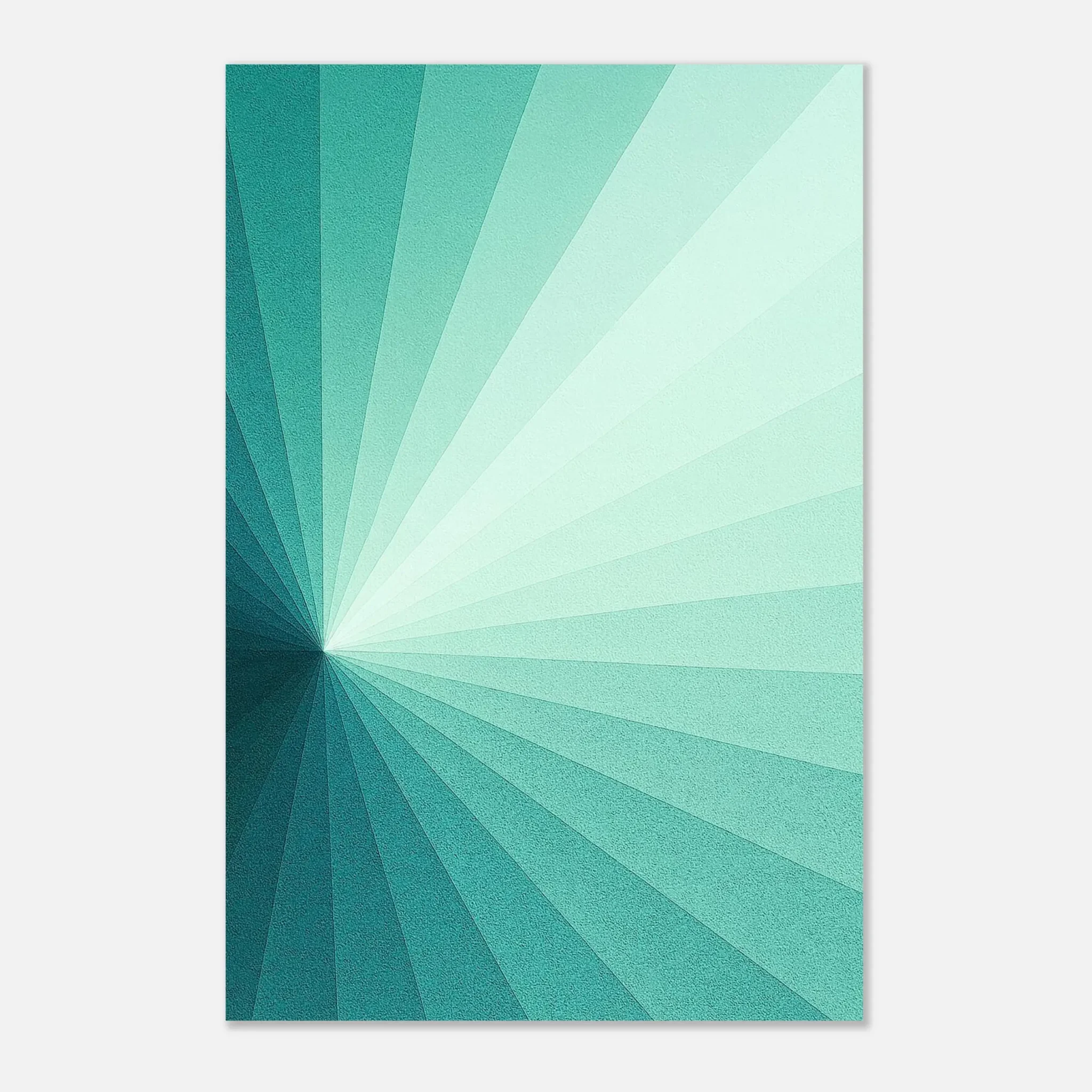 US Giclée Print Poster TURQUOISE RISE. Fine Art Wall Art with Archival Quality. Printed, packaged, and shipped in the US. Exclusive ColorVanta design.