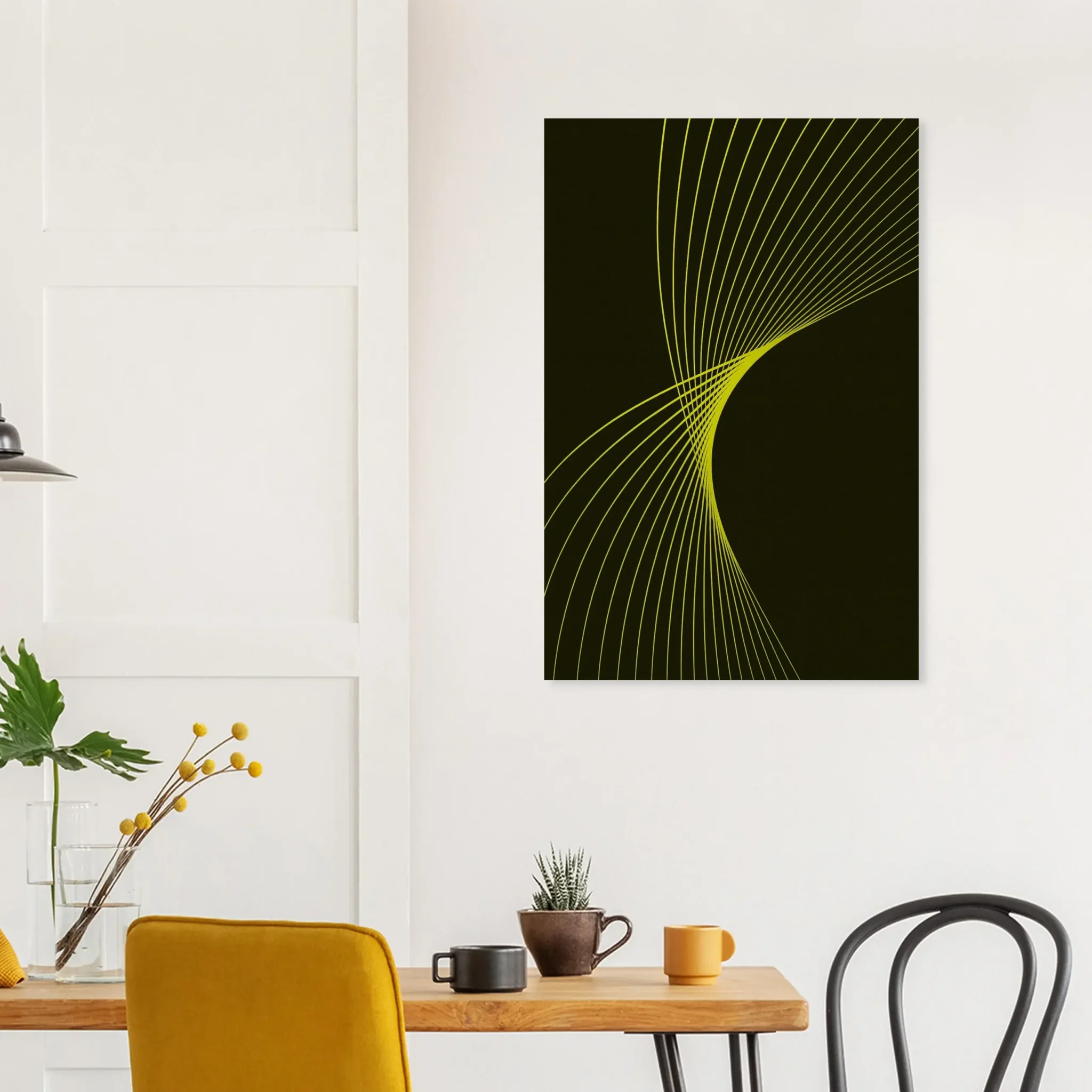 US Giclée Print Poster YELLOW FLUX. Fine Art Wall Art with Archival Quality. Exclusive ColorVanta design.