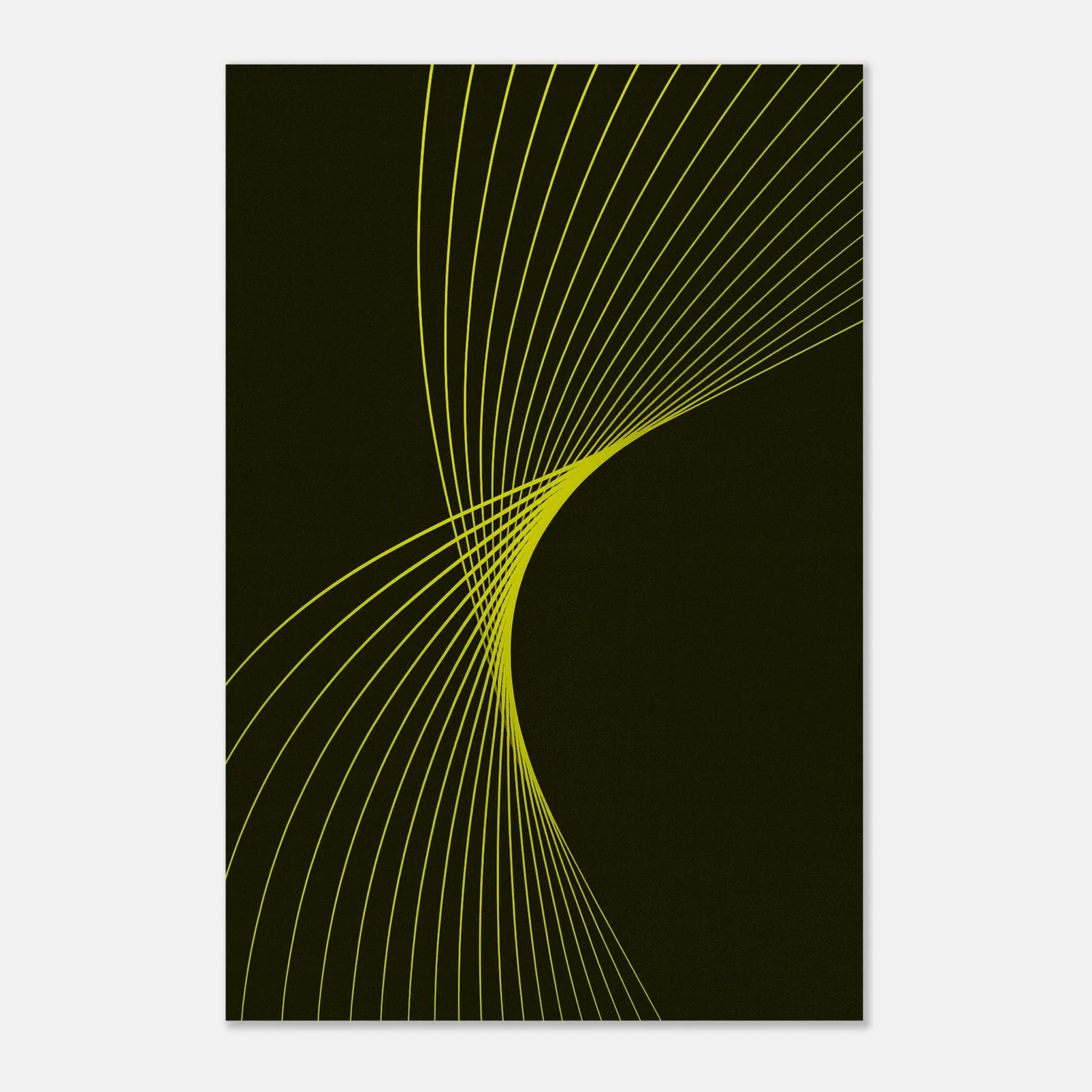 US Giclée Print Poster YELLOW FLUX. Fine Art Wall Art with Archival Quality. Printed, packaged, and shipped in the US. Exclusive ColorVanta design.