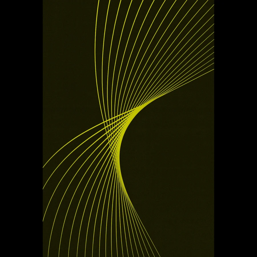 US YELLOW FLUX V3 US Giclée Print Poster YELLOW FLUX. Fine Art Wall Art with Archival Quality. Printed, packaged, and shipped in the US. Exclusive ColorVanta design.