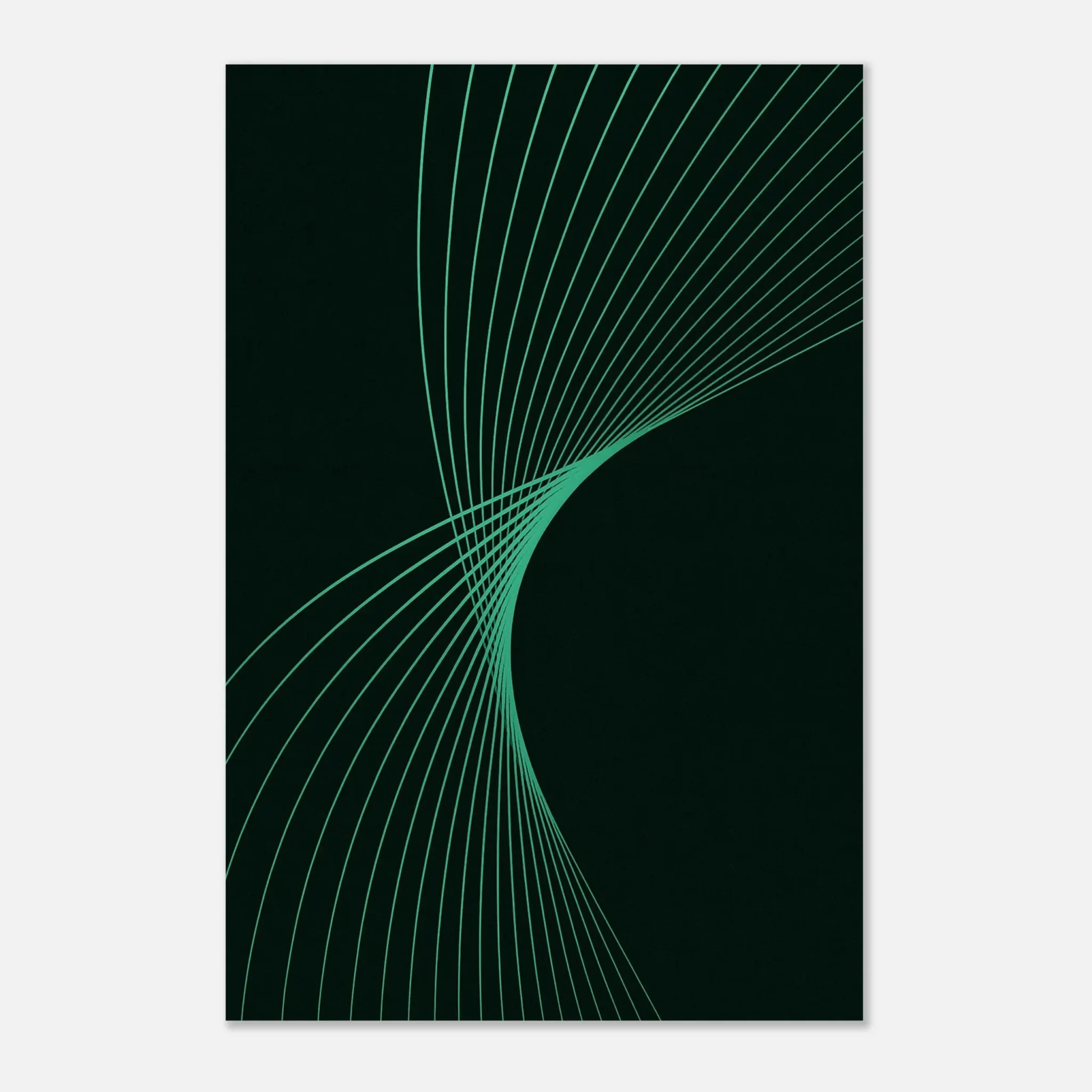 US Giclée Print Poster AQUAMARINE FLUX. Fine Art Wall Art with Archival Quality. Printed, packaged, and shipped in the US. Exclusive ColorVanta design.