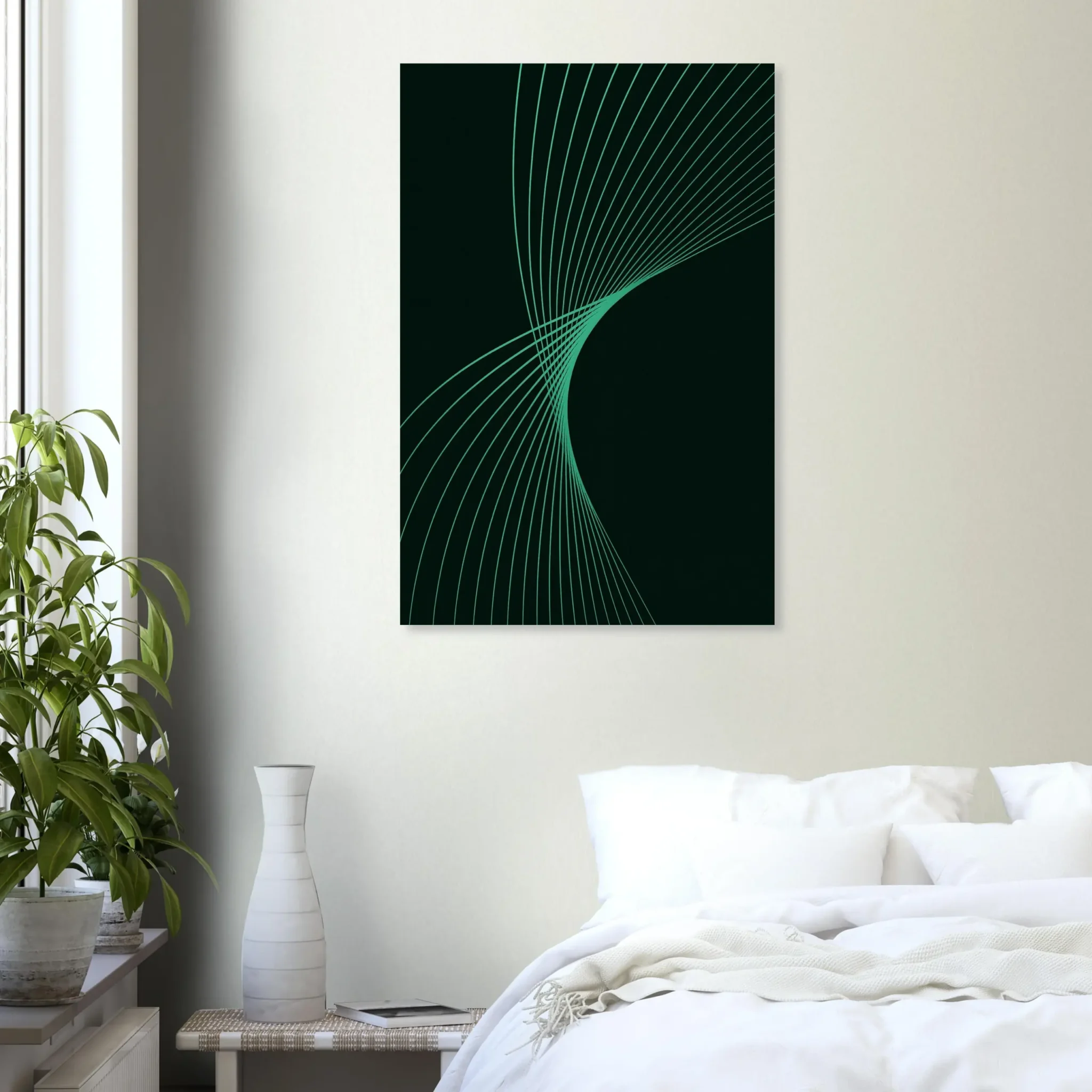 US Giclée Print Poster AQUAMARINE FLUX. Fine Art Wall Art with Archival Quality. Printed, packaged, and shipped in the US. Exclusive ColorVanta design.