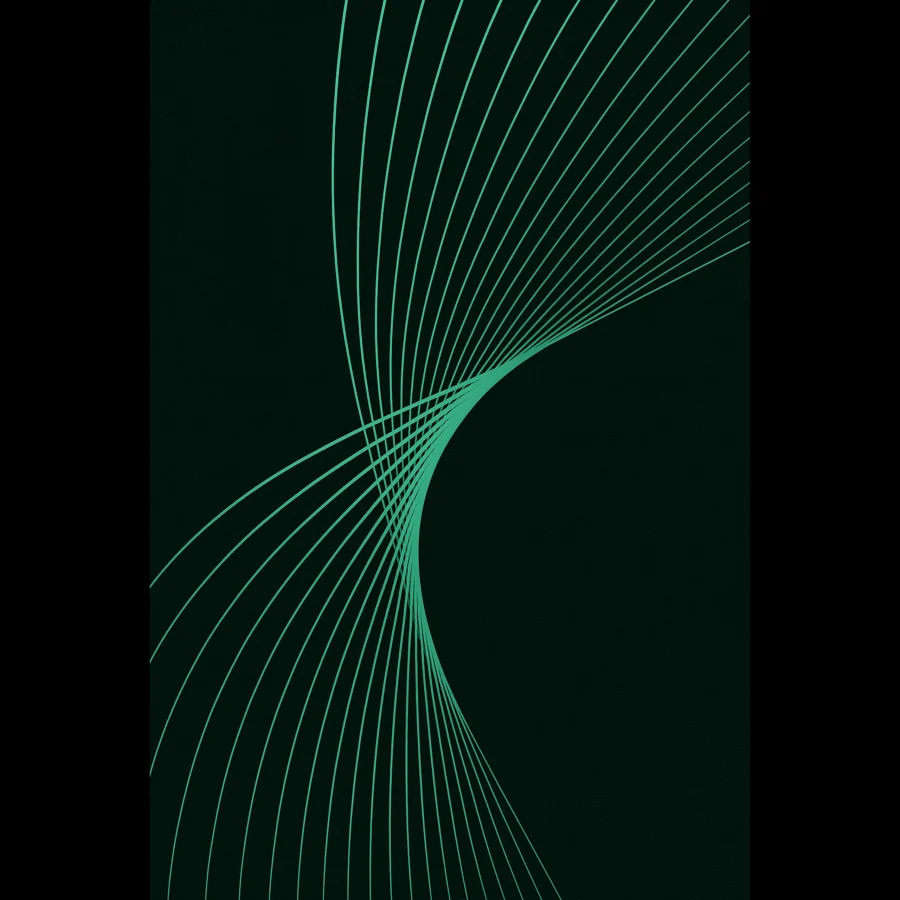 US Giclée Print Poster AQUAMARINE FLUX. Fine Art Wall Art with Archival Quality. Printed, packaged, and shipped in the US. Exclusive ColorVanta design.
