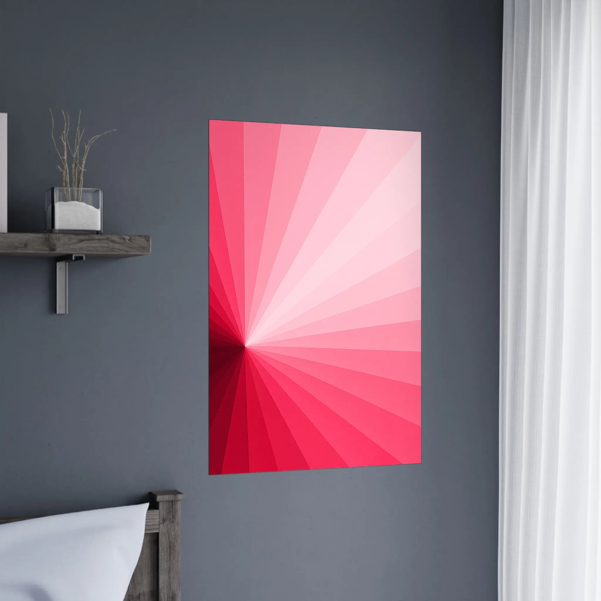 US Giclée Print Poster BLUSH VECTOR. Fine Art Wall Art with Archival Quality. Printed, packaged, and shipped in the US. Exclusive ColorVanta design.
