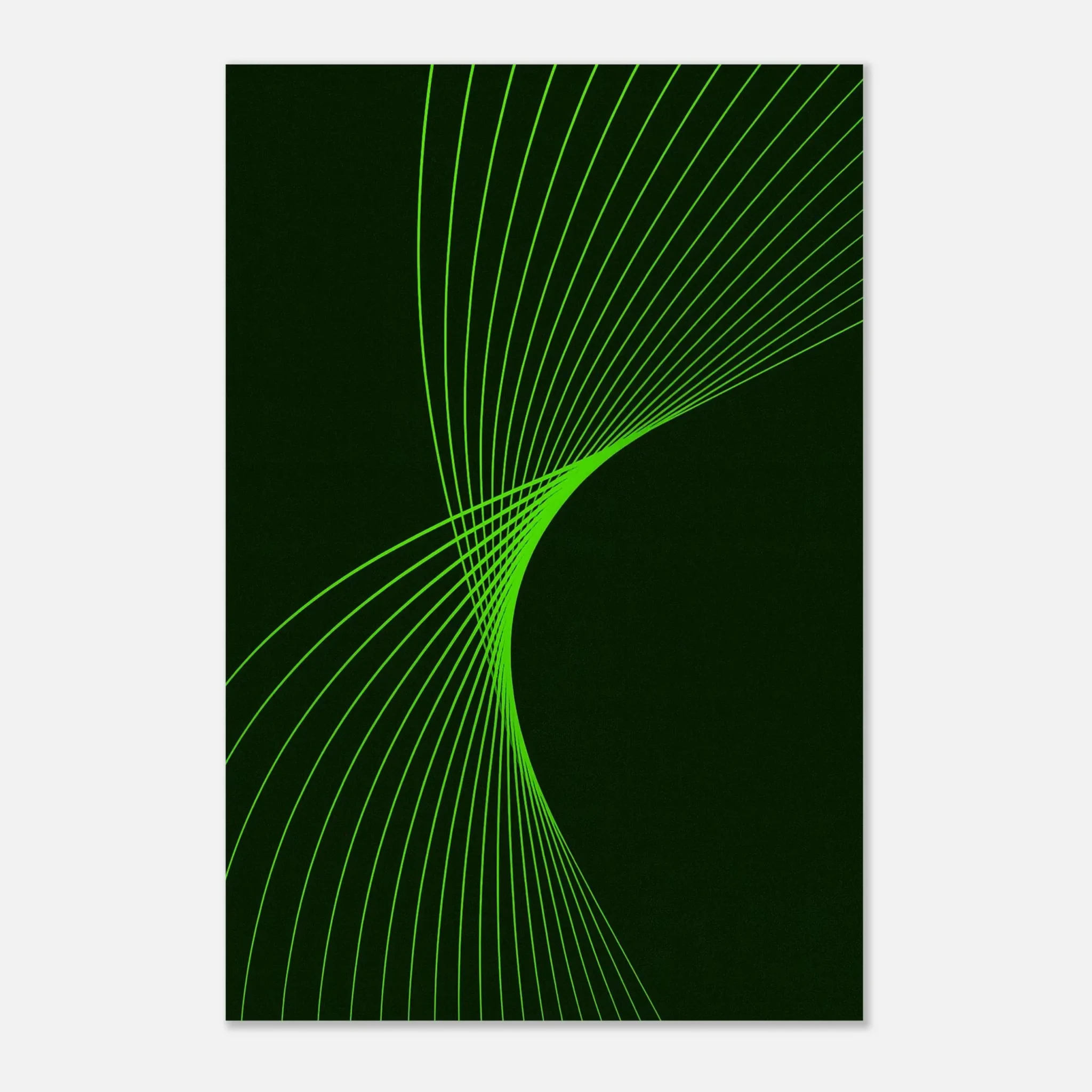 US Giclée Print Poster CHARTREUSE FLUX. Fine Art Wall Art with Archival Quality. Printed, packaged, and shipped in the US. Exclusive ColorVanta design.