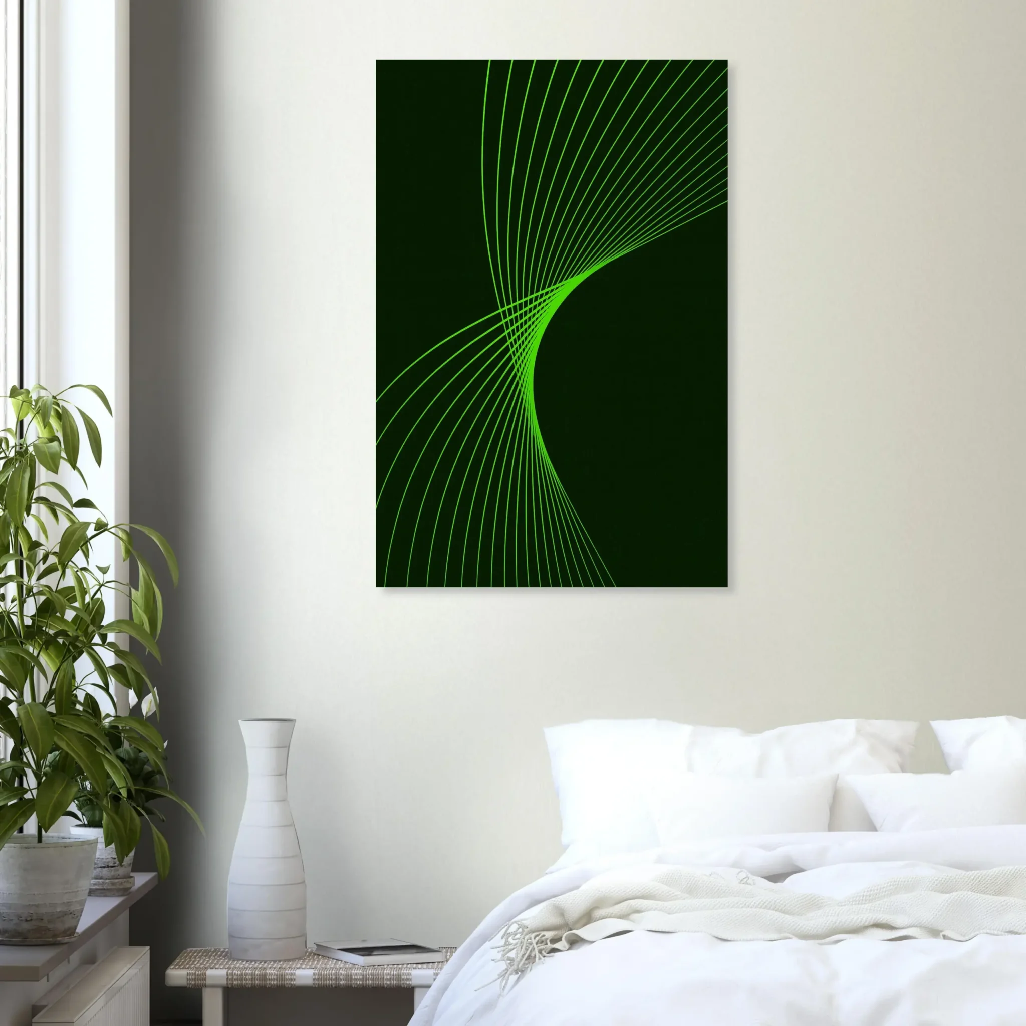 US Giclée Print Poster CHARTREUSE FLUX. Fine Art Wall Art with Archival Quality. Printed, packaged, and shipped in the US. Exclusive ColorVanta design.