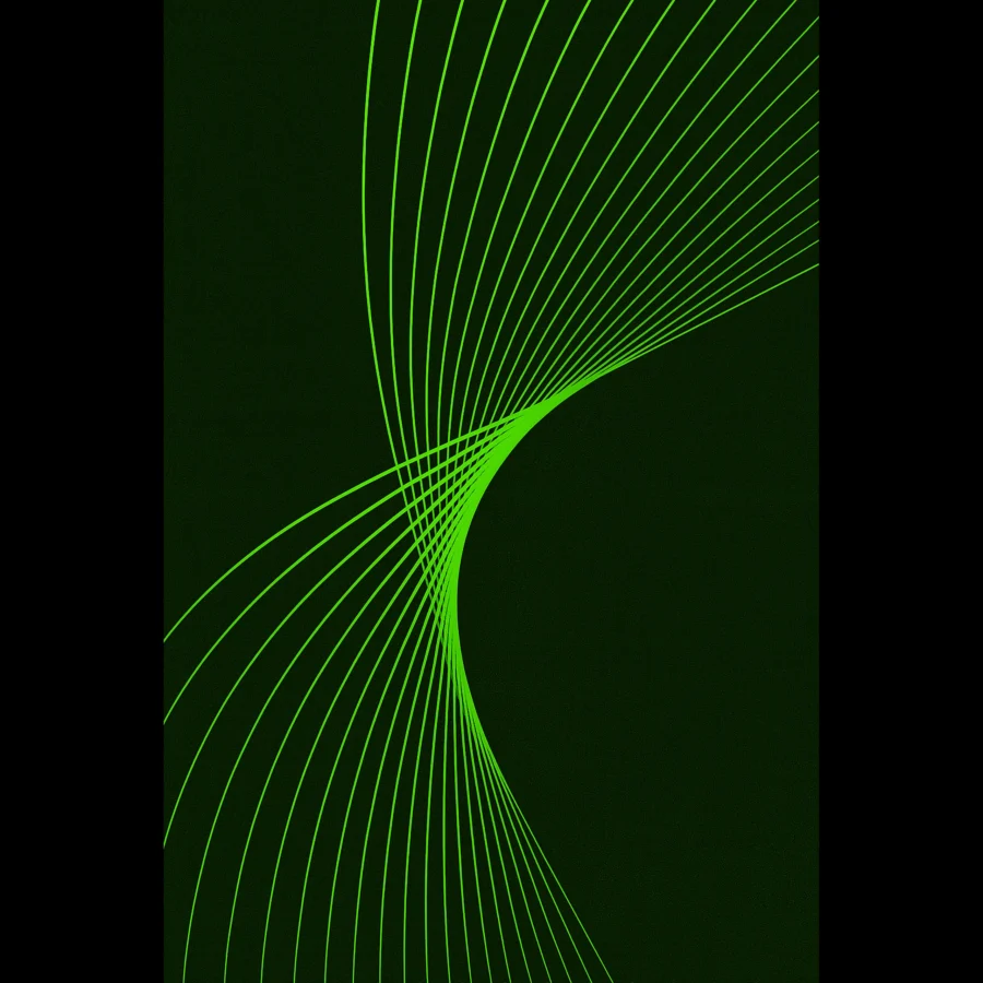 US Giclée Print Poster CHARTREUSE FLUX. Fine Art Wall Art with Archival Quality. Printed, packaged, and shipped in the US. Exclusive ColorVanta design.