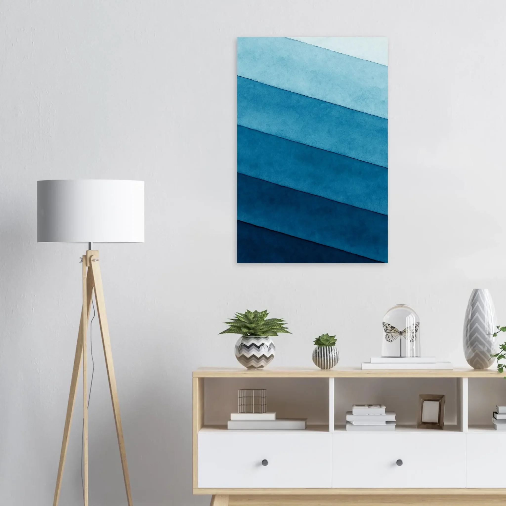 US Giclée Print Poster CIRCADIAN BLUE. Fine Art Wall Art with Archival Quality. Printed, packaged, and shipped in the US. Exclusive ColorVanta design.