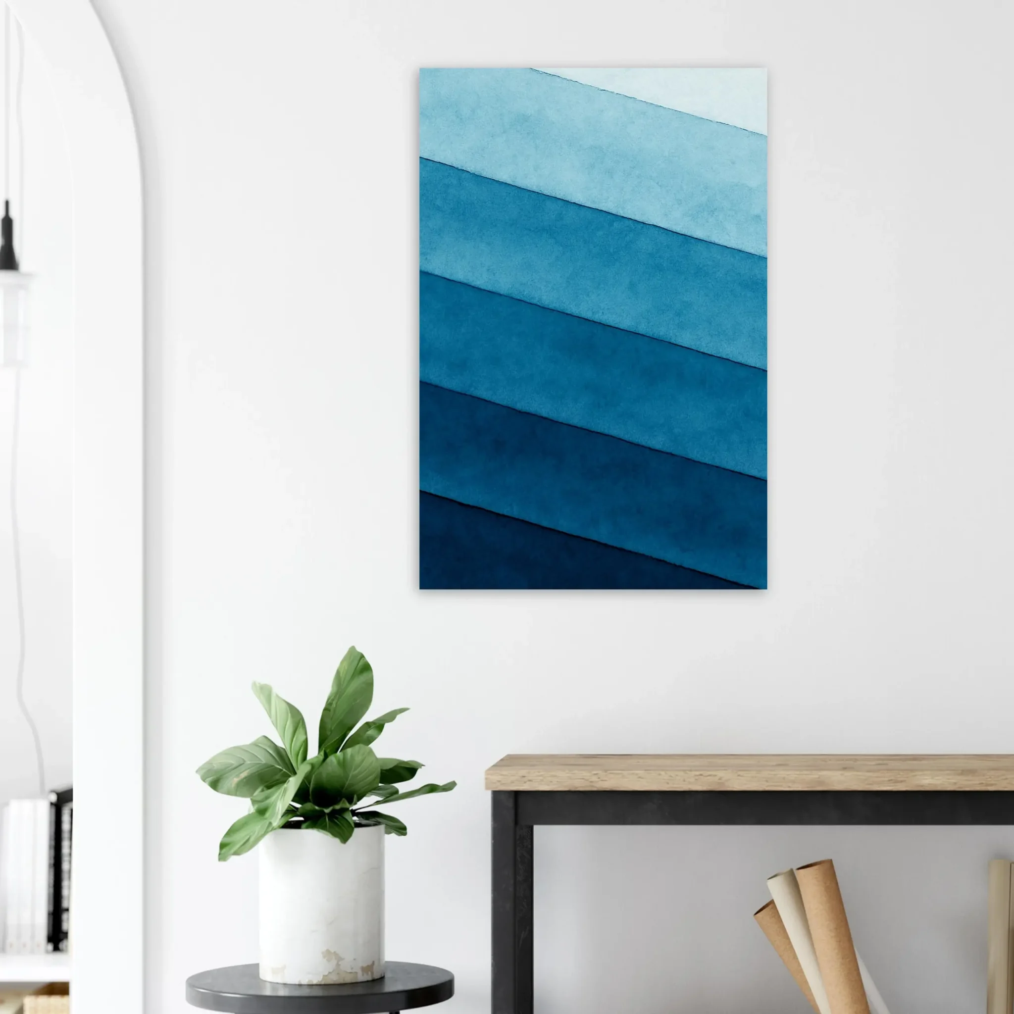 US Giclée Print Poster CIRCADIAN BLUE. Fine Art Wall Art with Archival Quality. Printed, packaged, and shipped in the US. Exclusive ColorVanta design.