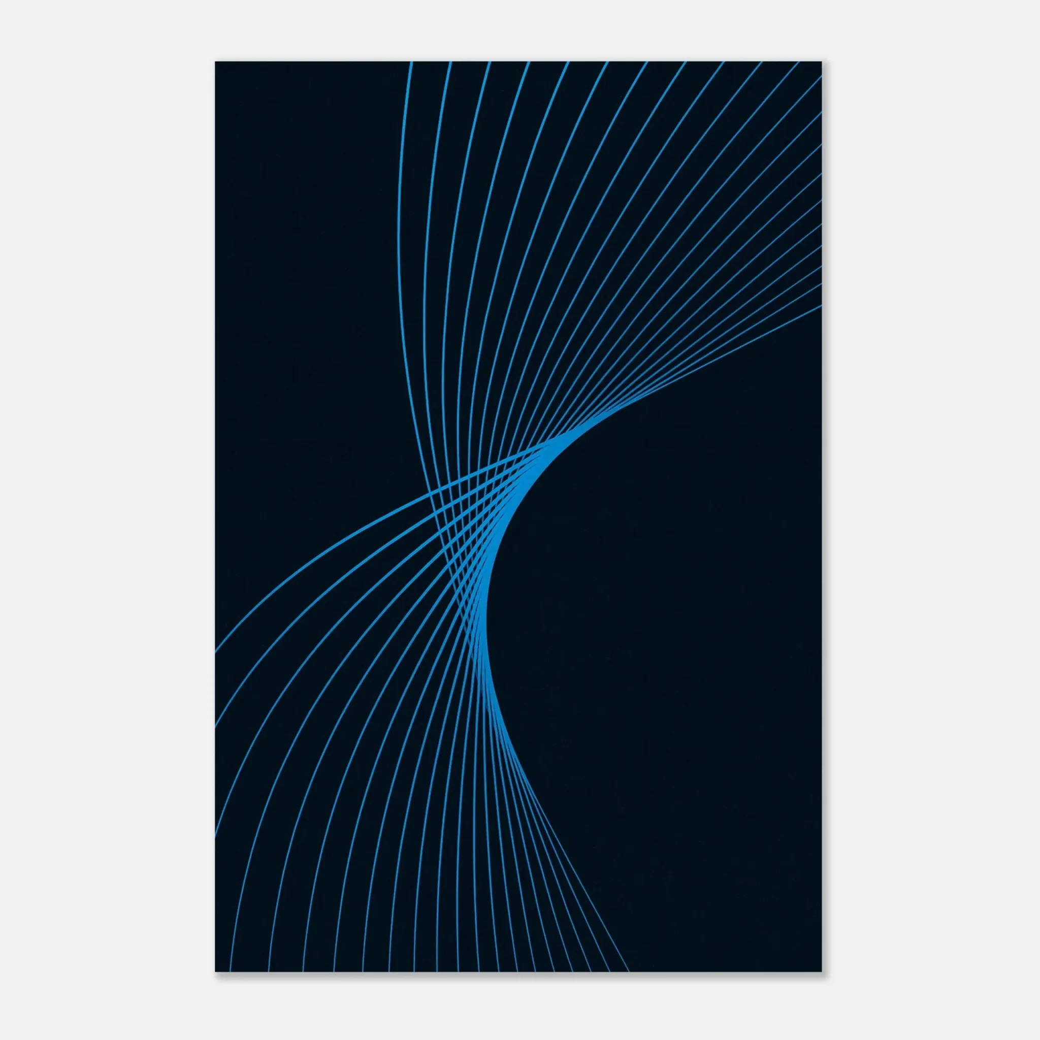 US Giclée Print Poster DEEP SKY BLUE FLUX. Fine Art Wall Art with Archival Quality. Printed, packaged, and shipped in the US. Exclusive ColorVanta design.