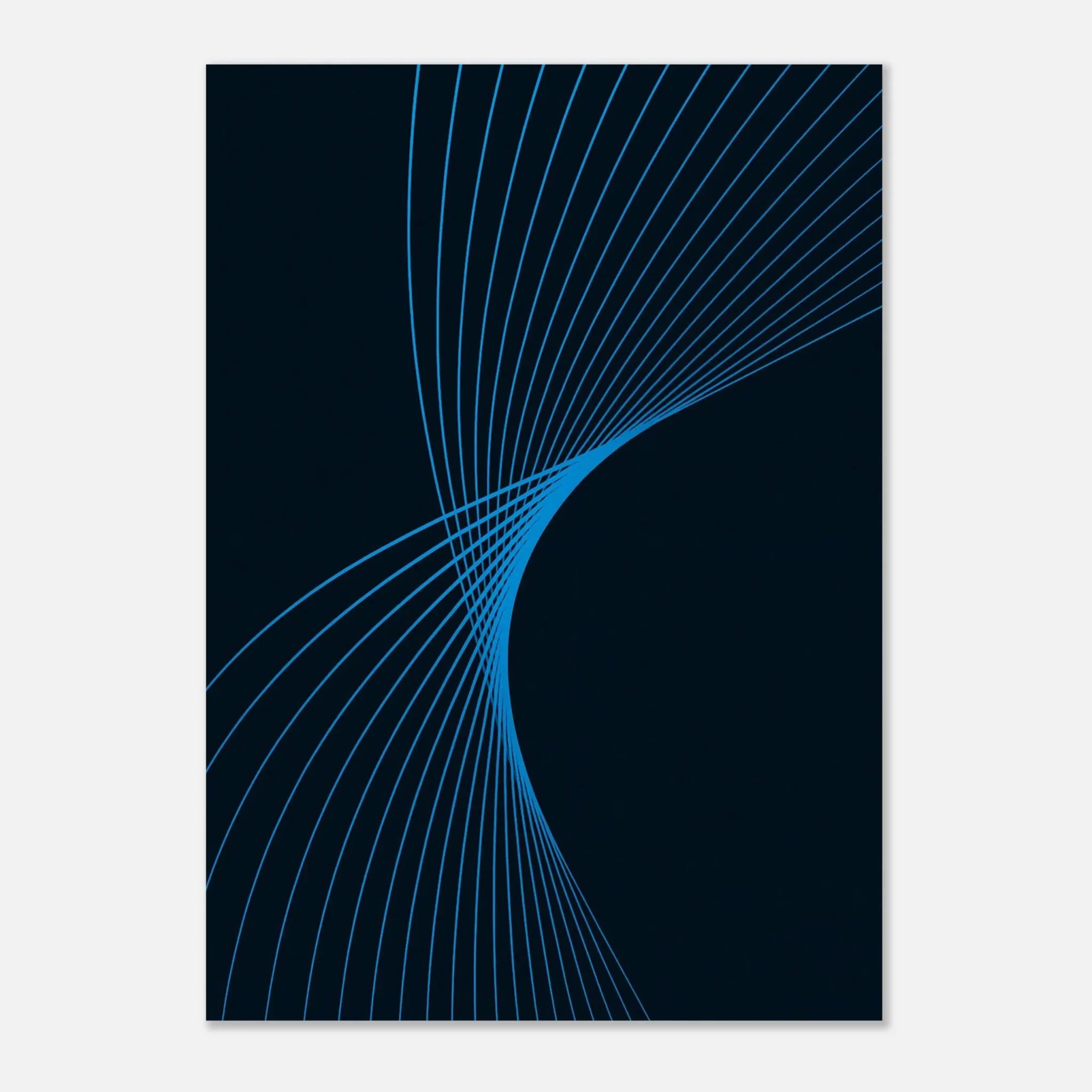 US Giclée Print Poster DEEP SKY BLUE FLUX. Fine Art Wall Art with Archival Quality. Printed, packaged, and shipped in the US. Exclusive ColorVanta design.
