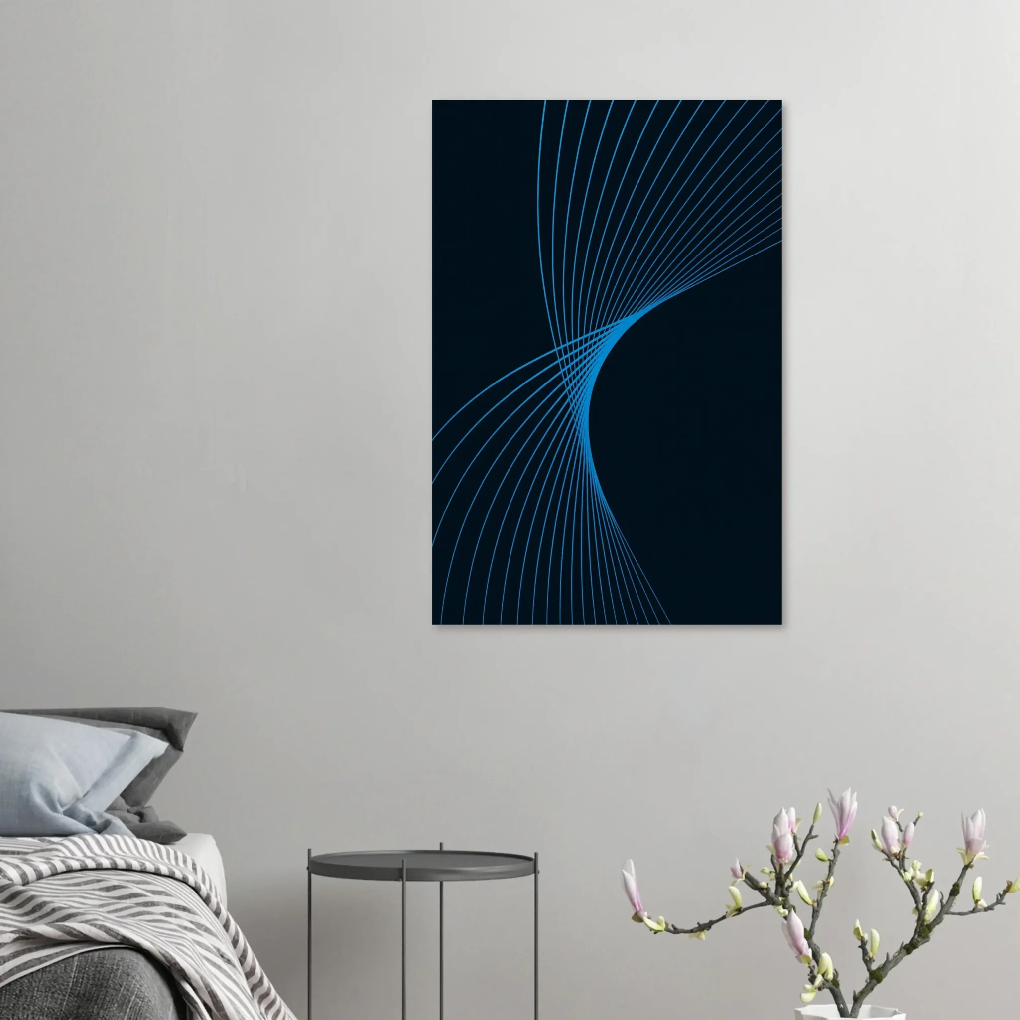 US Giclée Print Poster DEEP SKY BLUE FLUX. Fine Art Wall Art with Archival Quality. Printed, packaged, and shipped in the US. Exclusive ColorVanta design.