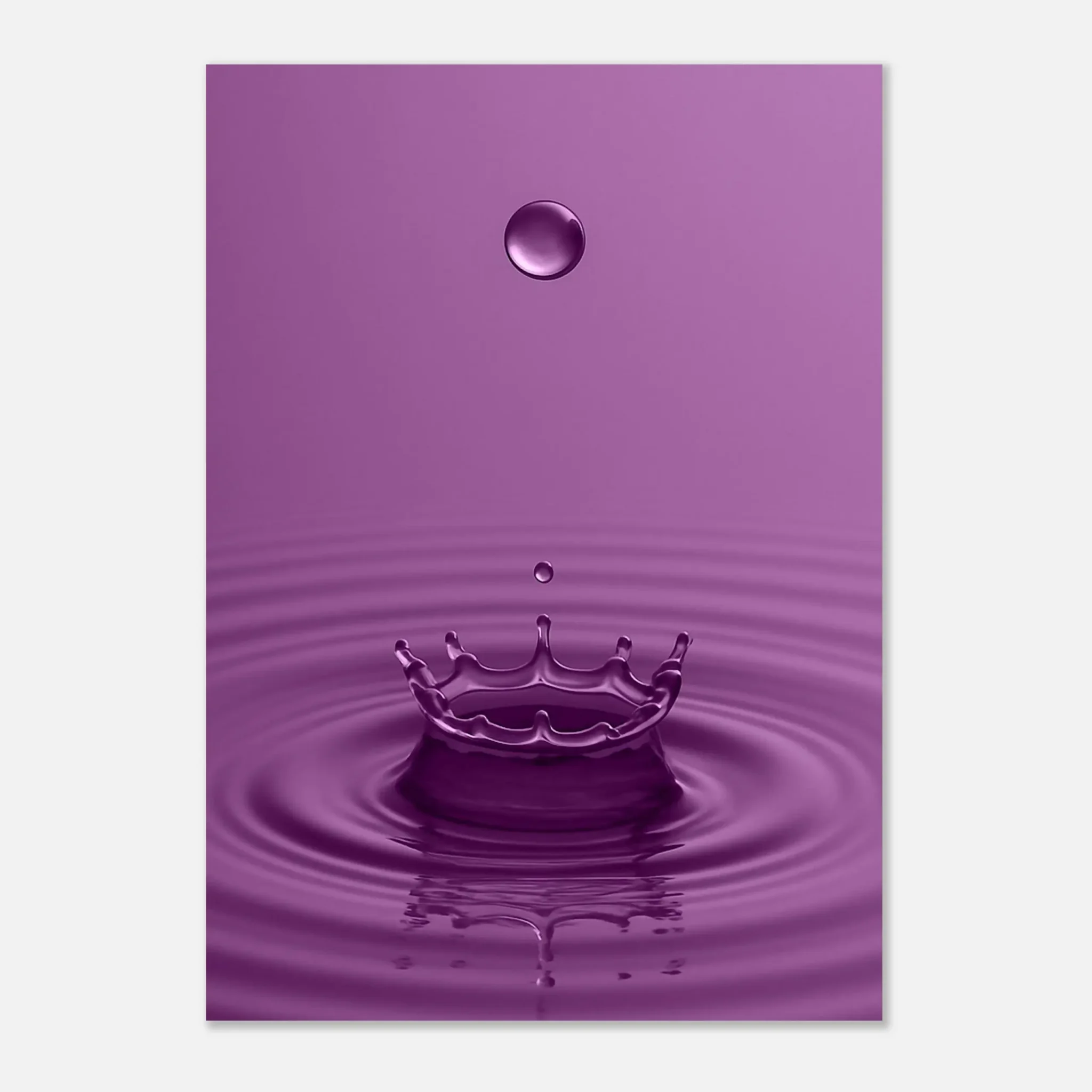 US Giclée Print Poster DROP OF PLUM. Fine Art Wall Art with Archival Quality. Printed, packaged, and shipped in the US. Exclusive ColorVanta design.