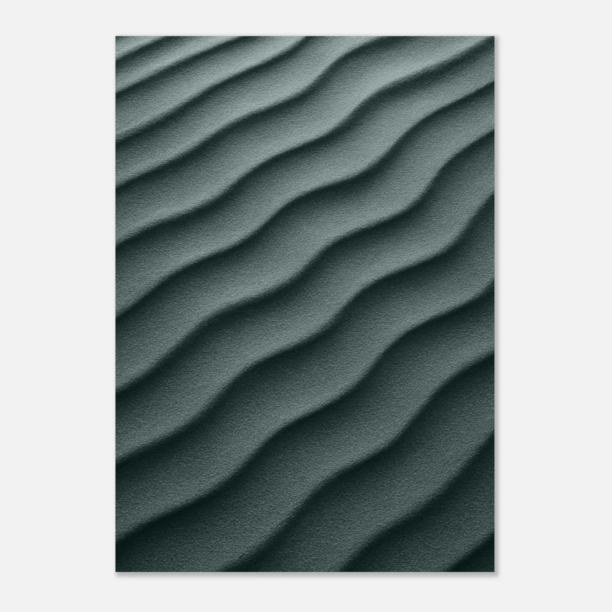 US Giclée Print Poster DUNE OF AZURE GRAY. Fine Art Wall Art with Archival Quality. Printed, packaged, and shipped in the US. Exclusive ColorVanta design.