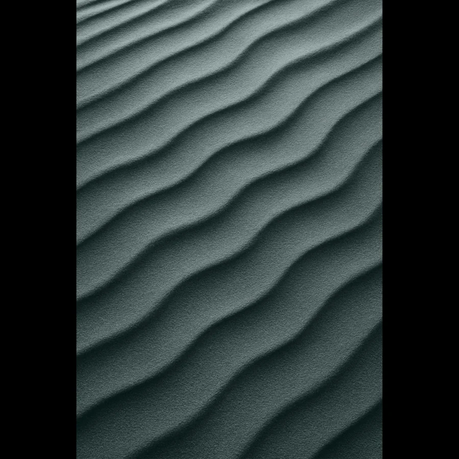 US Giclée Print Poster DUNE OF AZURE GRAY. Fine Art Wall Art with Archival Quality. Printed, packaged, and shipped in the US. Exclusive ColorVanta design.