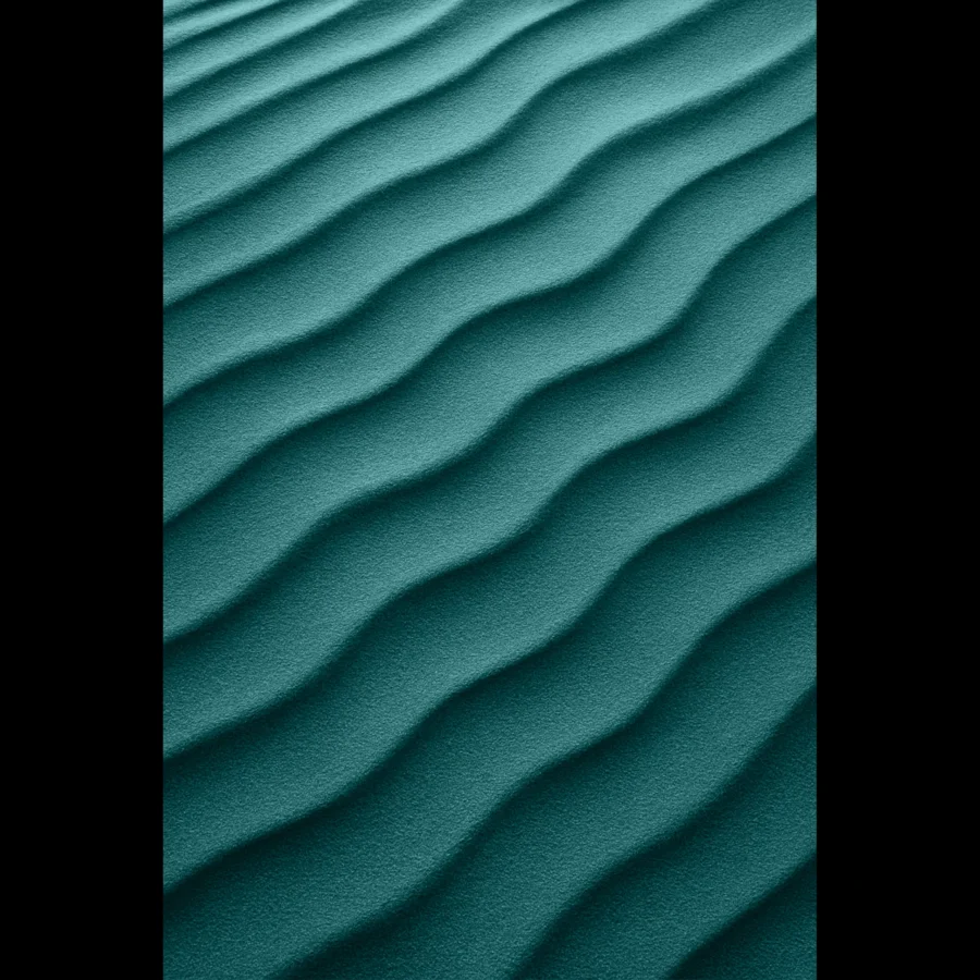 US Giclée Print Poster DUNE OF CADET BLUE. Fine Art Wall Art with Archival Quality. Printed, packaged, and shipped in the US. Exclusive ColorVanta design.