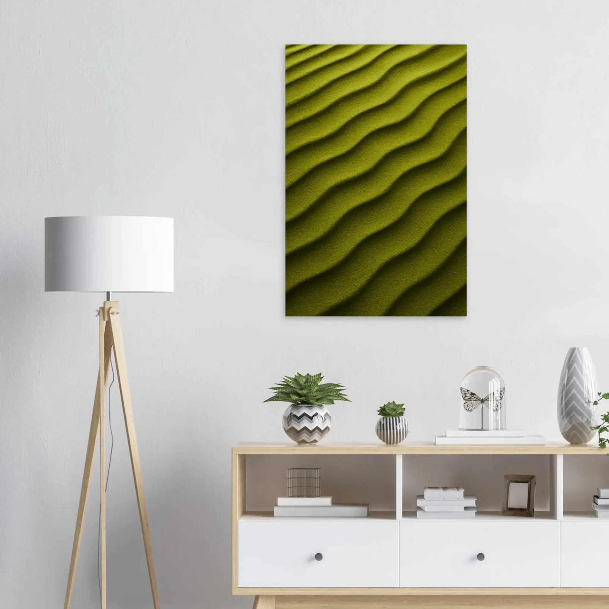 US Giclée Print Poster DUNE OF OLIVE. Fine Art Wall Art with Archival Quality. Printed, packaged, and shipped in the US. Exclusive ColorVanta design.
